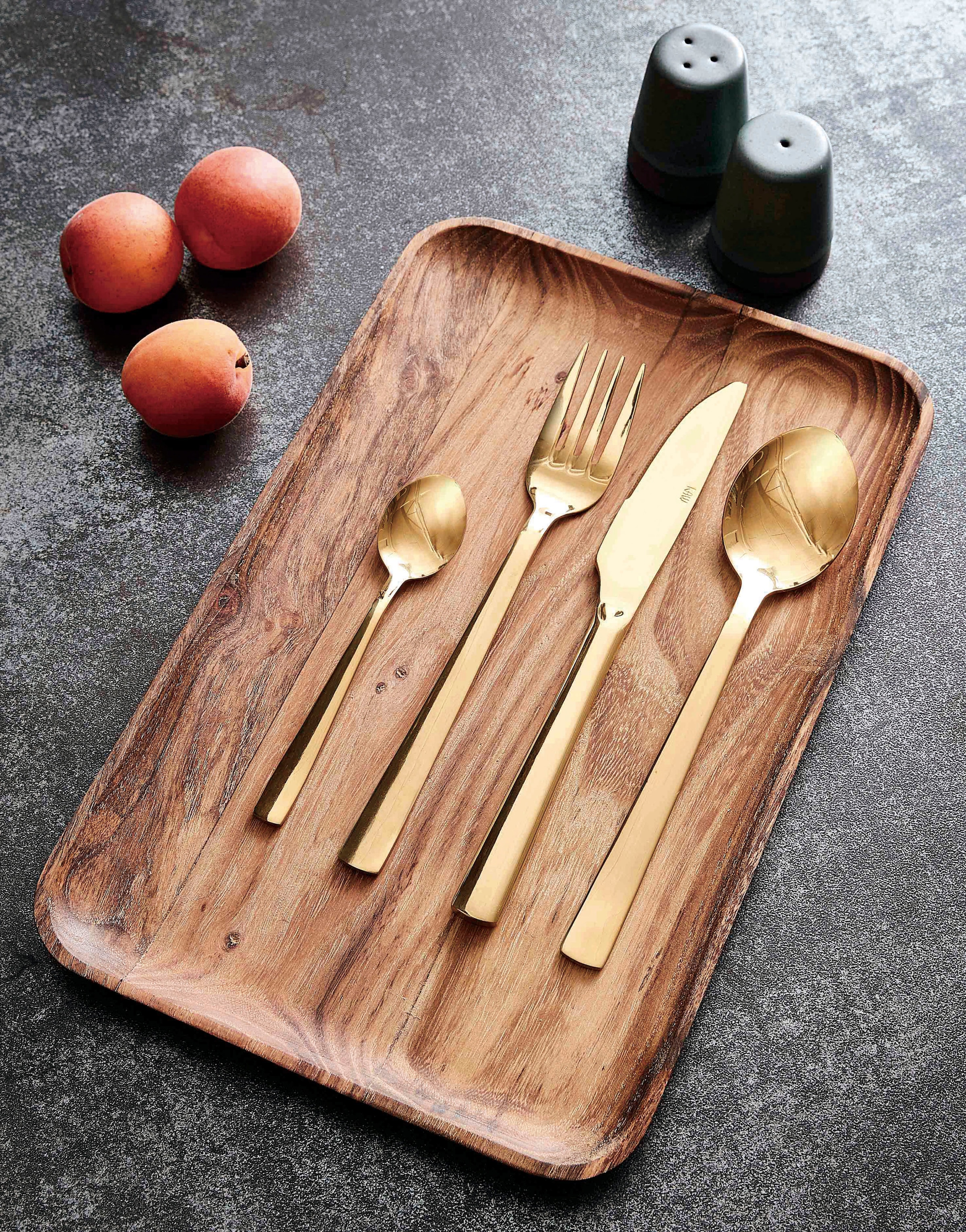 aida RAW Besteck-Set »RAW«, (Set, 16 tlg.), PVD-beschichtet