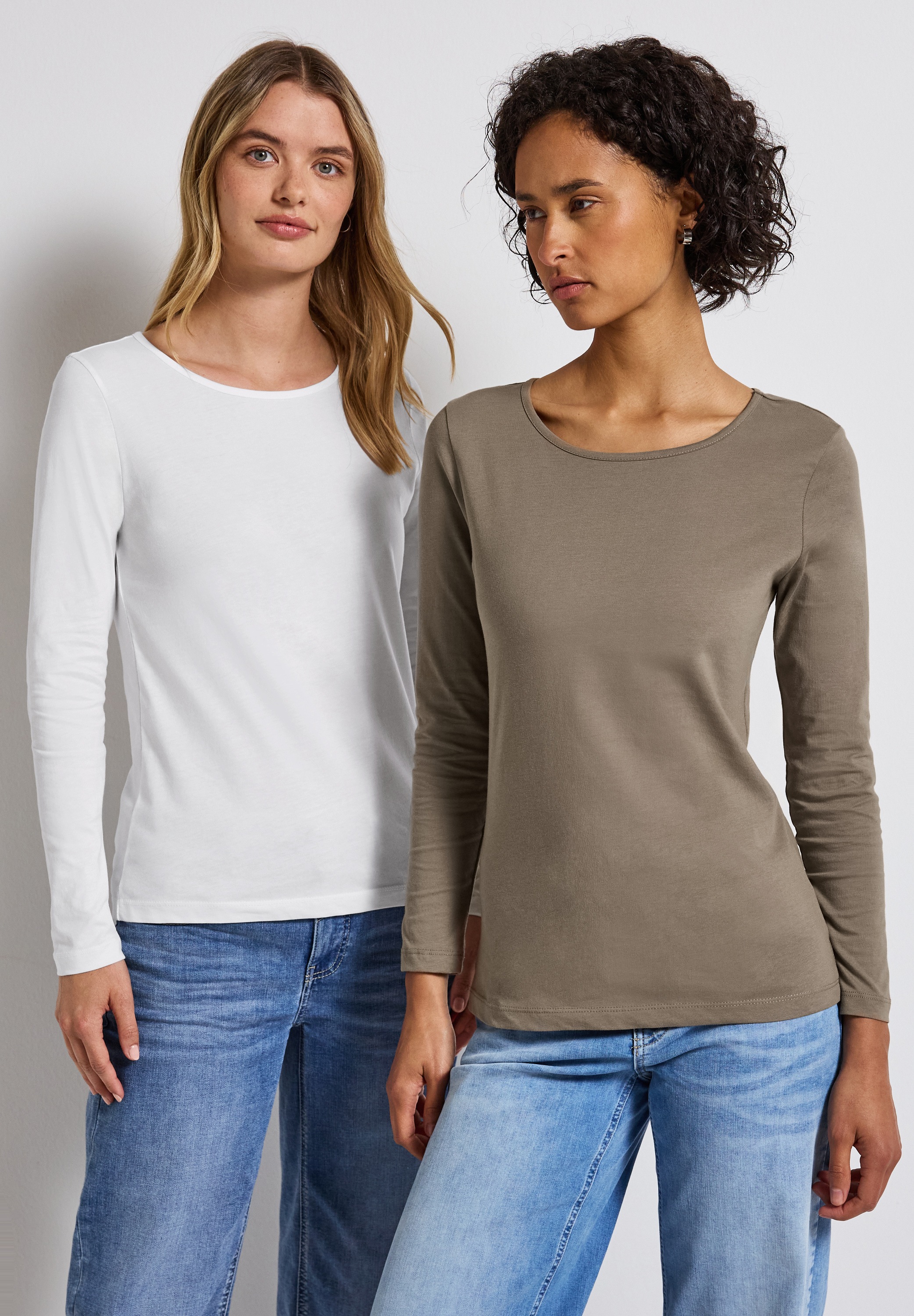 Thumbnail - STREET ONE Langarmshirt aus reiner Baumwolle