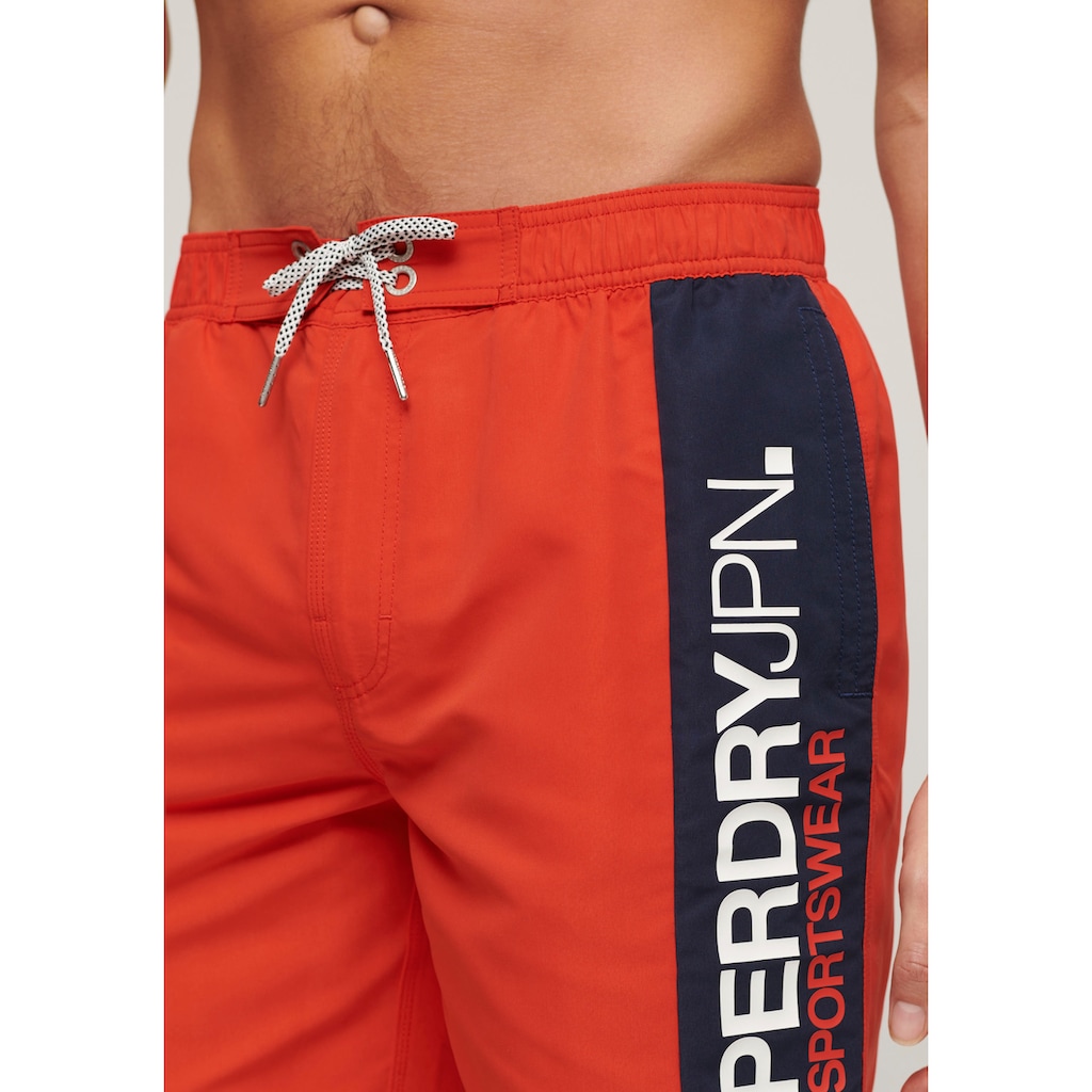 Superdry Badeshorts »SD-SPORTSWEAR LOGO 19" BOARDSHORT«