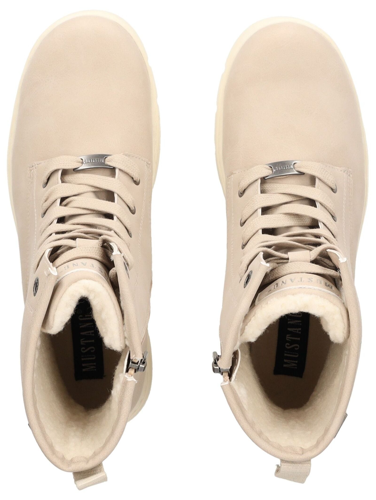 Mustang Shoes Schnürstiefelette »Mustang Shoes Stiefelette Lederimitat«