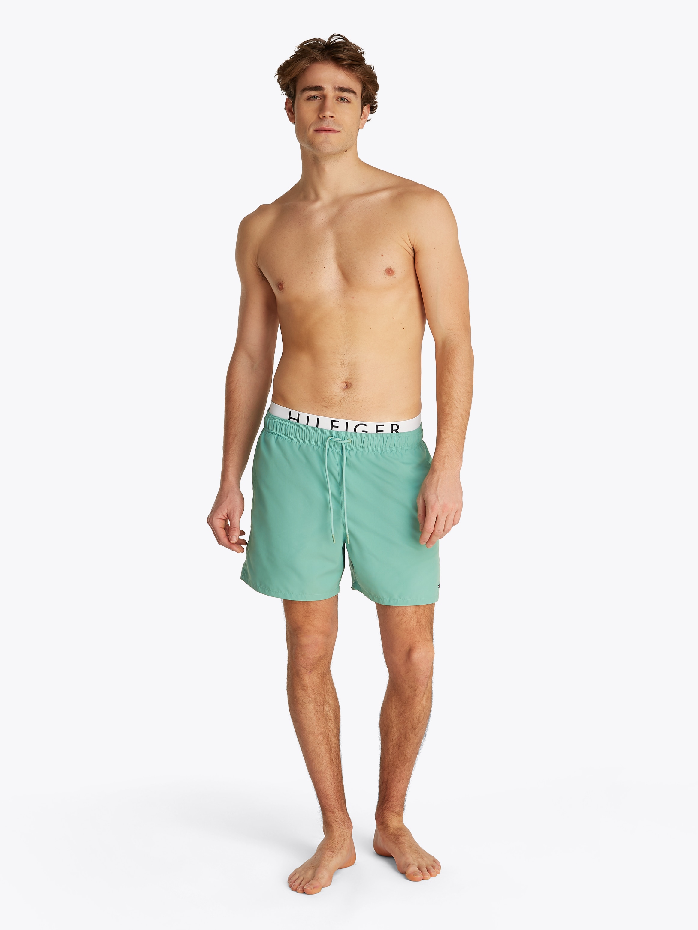 Tommy Hilfiger Swimwear Badeshorts »MEDIUM DRAWSTRING DW«, mit Bindeband, mit Logoschriftzug