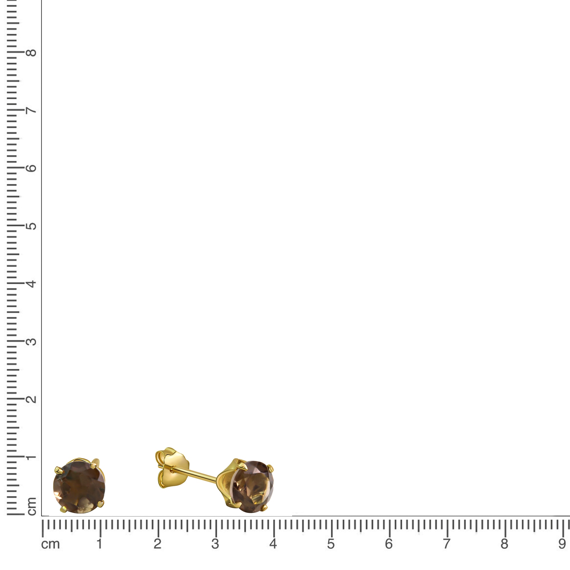 Fascination by Ellen K. Paar Ohrstecker »Gold 585 Rauchquarz 5mm«