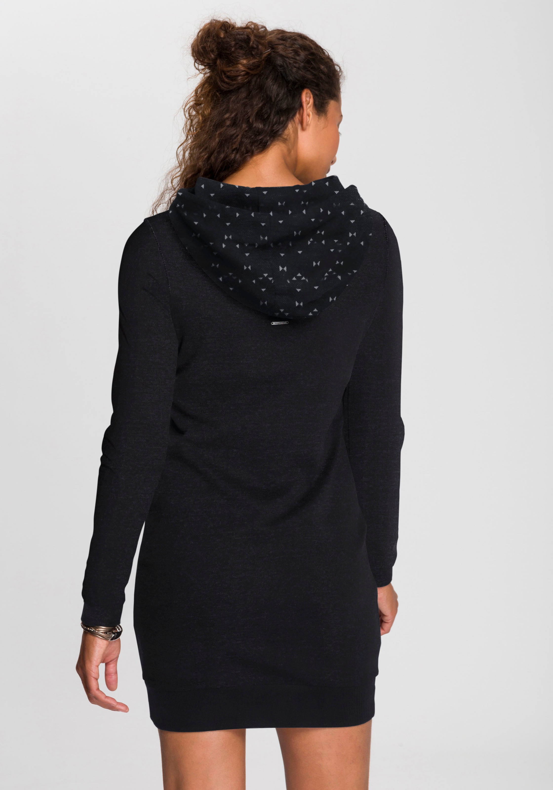 Ragwear Sweatkleid "BESS O" Kängurutasche Hoodie mit Tunnelzug-Kapuze günstig online kaufen