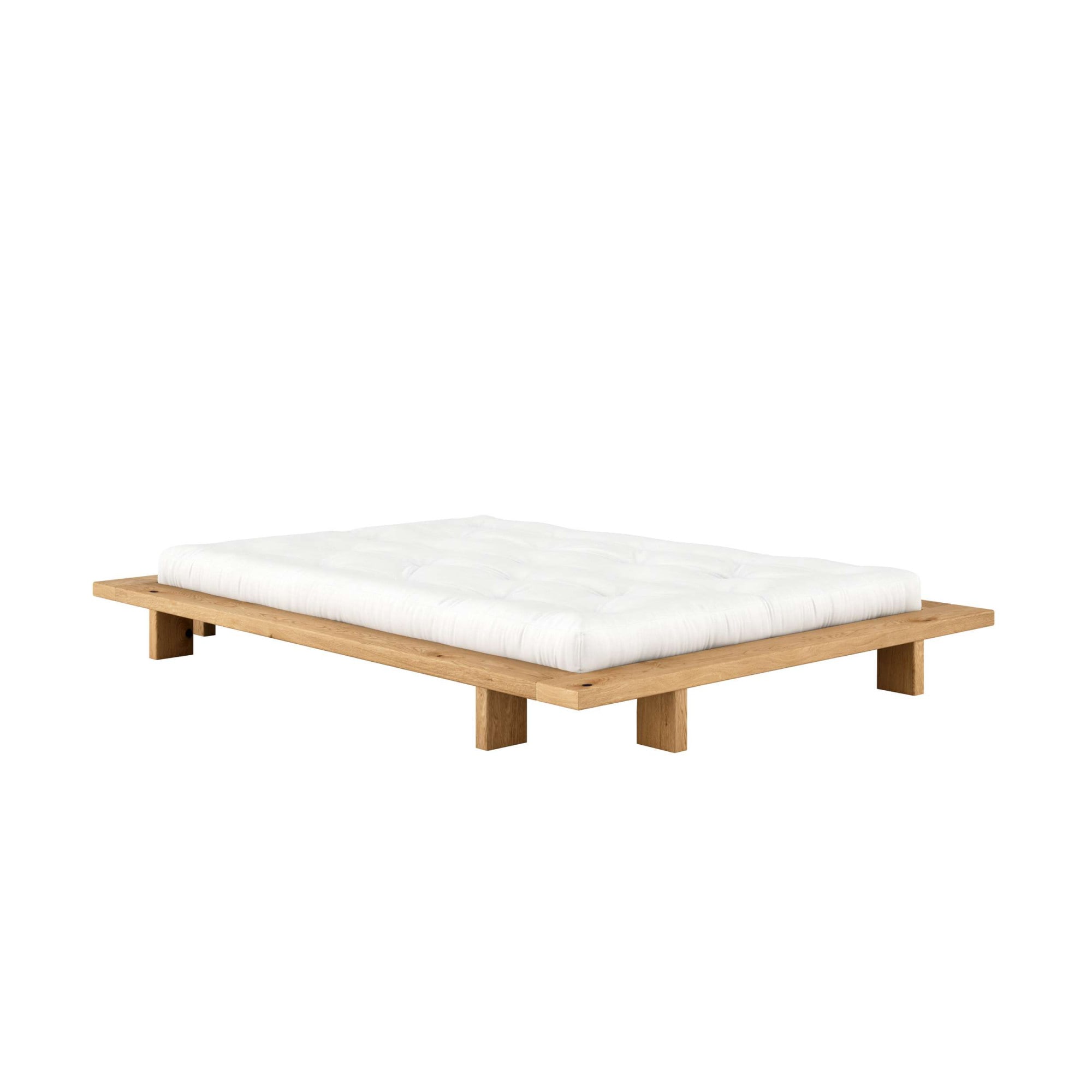 Karup Design Bettgestell »JAPAN BED Futonbett aus FSC®zertifiziertem Massivholz, zeitlos, bequem« Erhältlich für Matratzen Breite 90, 120, 140, 160 oder 180 cm,  Eiche, inkl. Lattenrost, ohne Matratze, Made in Europa