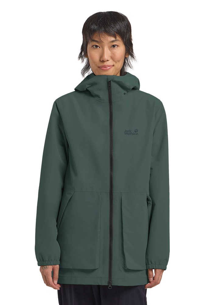 Jack Wolfskin Funktionsparka "TERRAVIEW 2L PARKA W" mit Kapuze