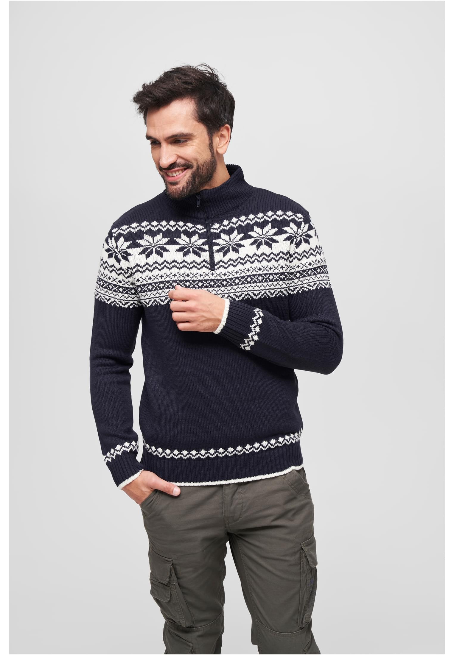 Brandit Rundhalspullover "Brandit Herren Troyer Norweger" 1 Stk. tlg. günstig online kaufen