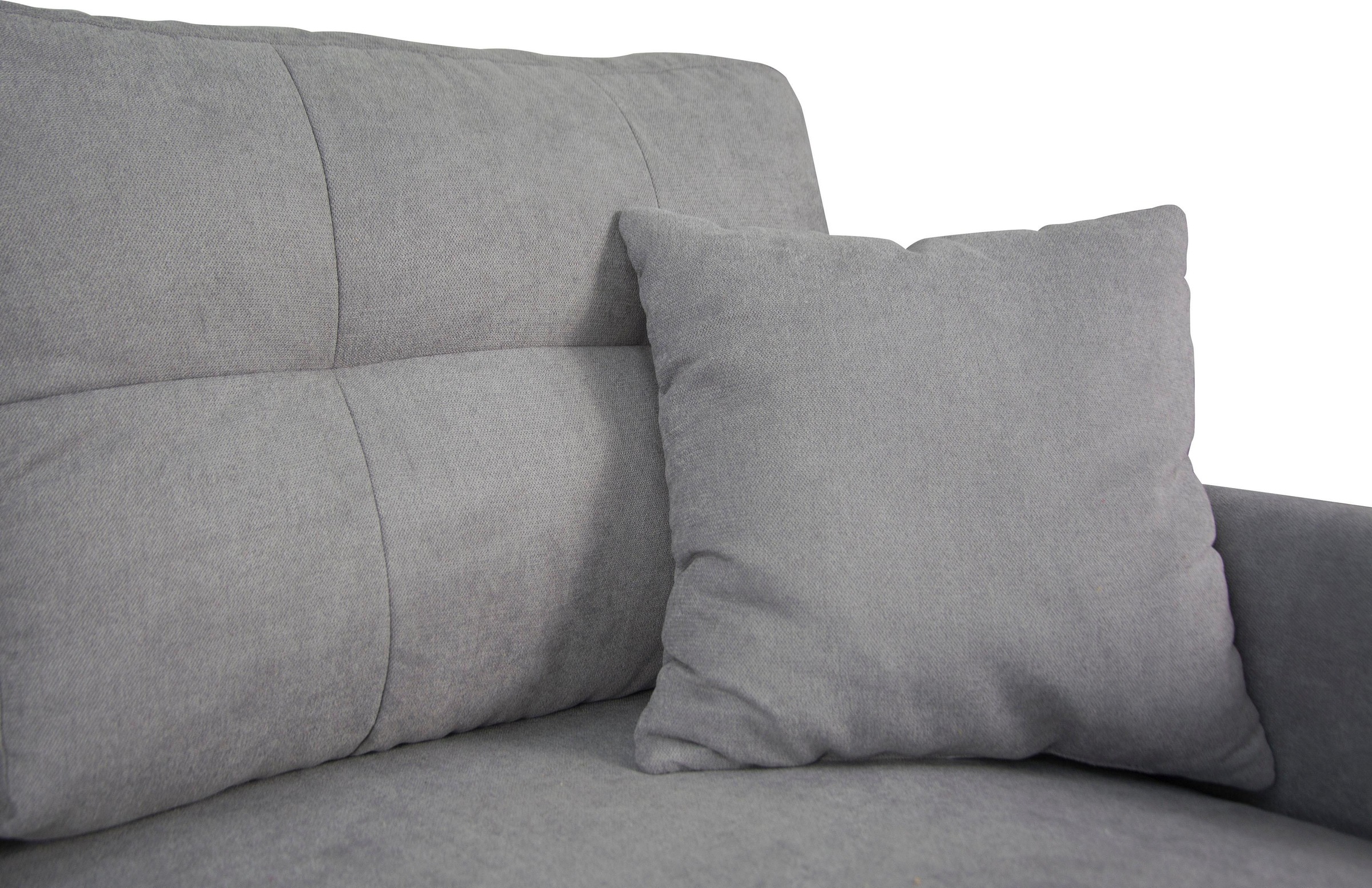 Home affaire Ecksofa »TRIPLO optionale Schlafsofa mit Bettkasten, Maße B/T/H: 234/164/89 cm«, L-Form wahlweise mit Bettfunktion - Liegefläche 132x210 cm