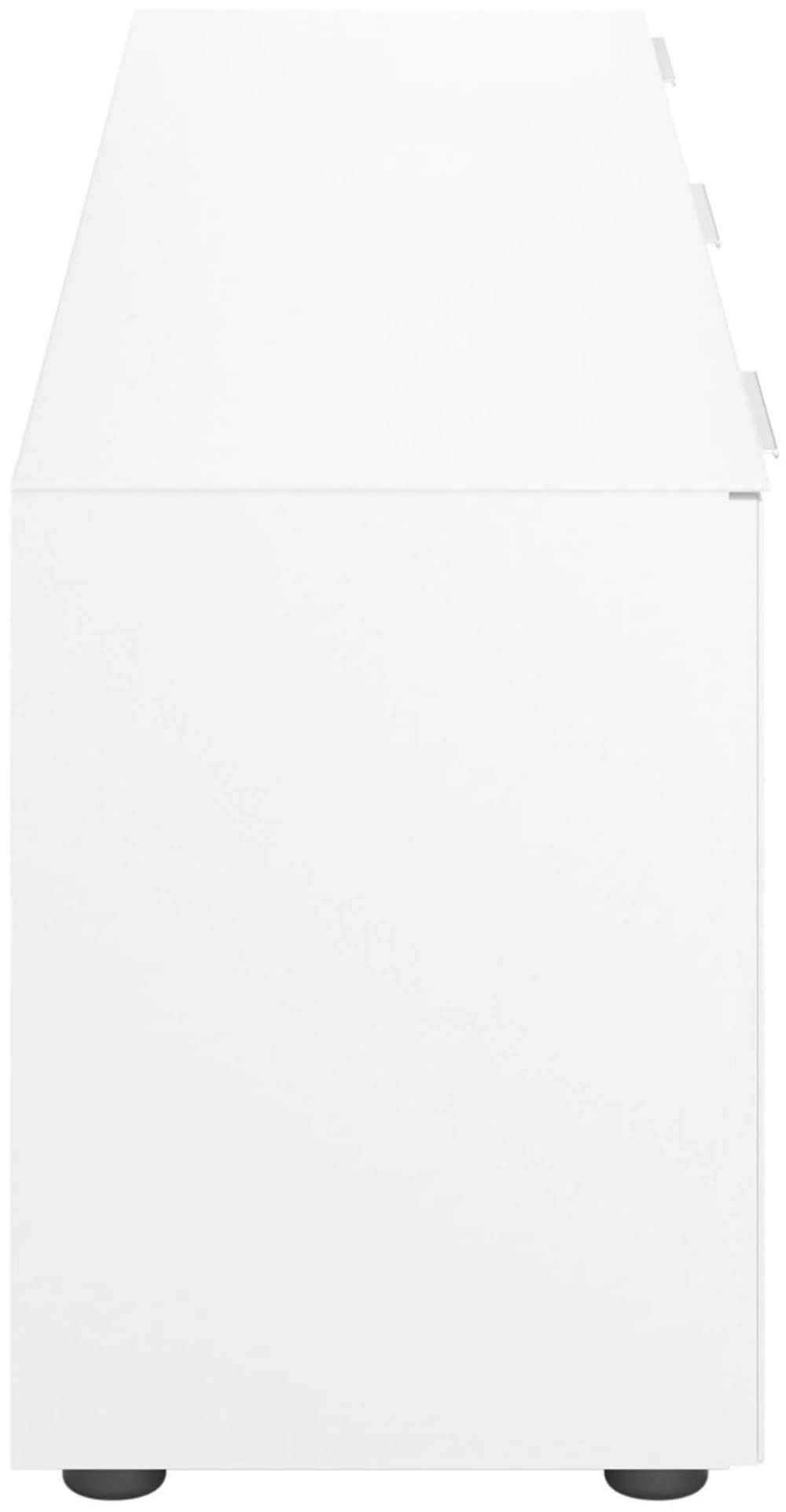 Manjana Möbel Lowboard »mit Chrom oder Schwarz matten Metallgriffen«