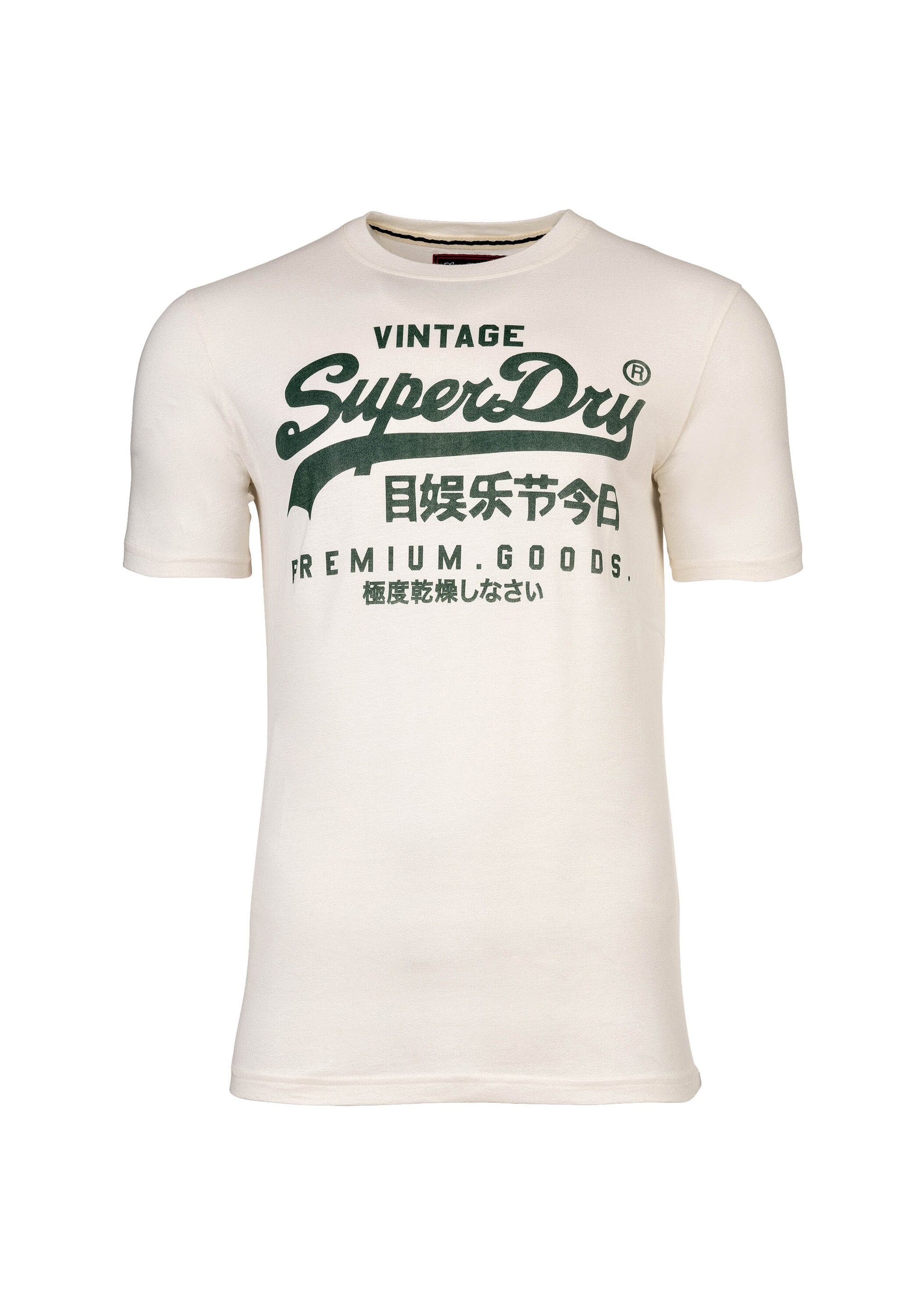 SUPERDRY Herren T-Shirt "T-Shirt VI Classic Tee 1er Pack", weiß, Gr. M, Obermaterial: 100% Baumwolle CO., Shirts