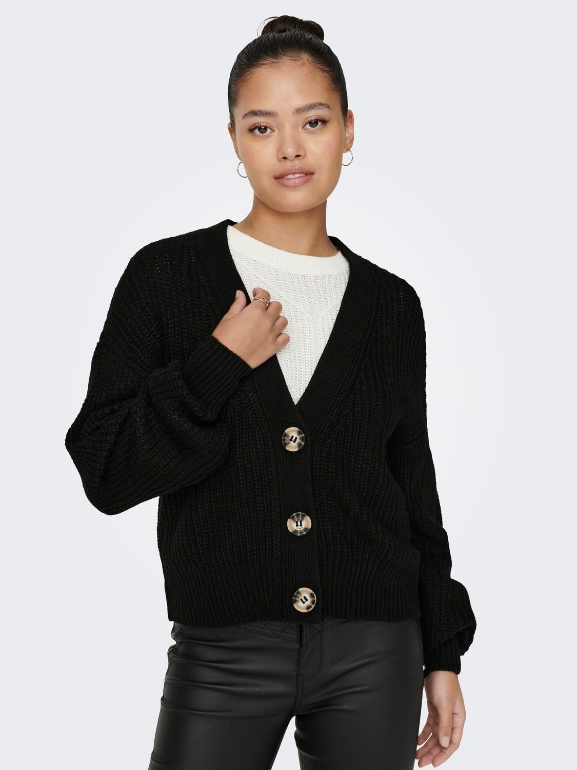 JDY Strickjacke "JDYJUSTY L/S SHORT CARDIGAN KNT NOOS" günstig online kaufen