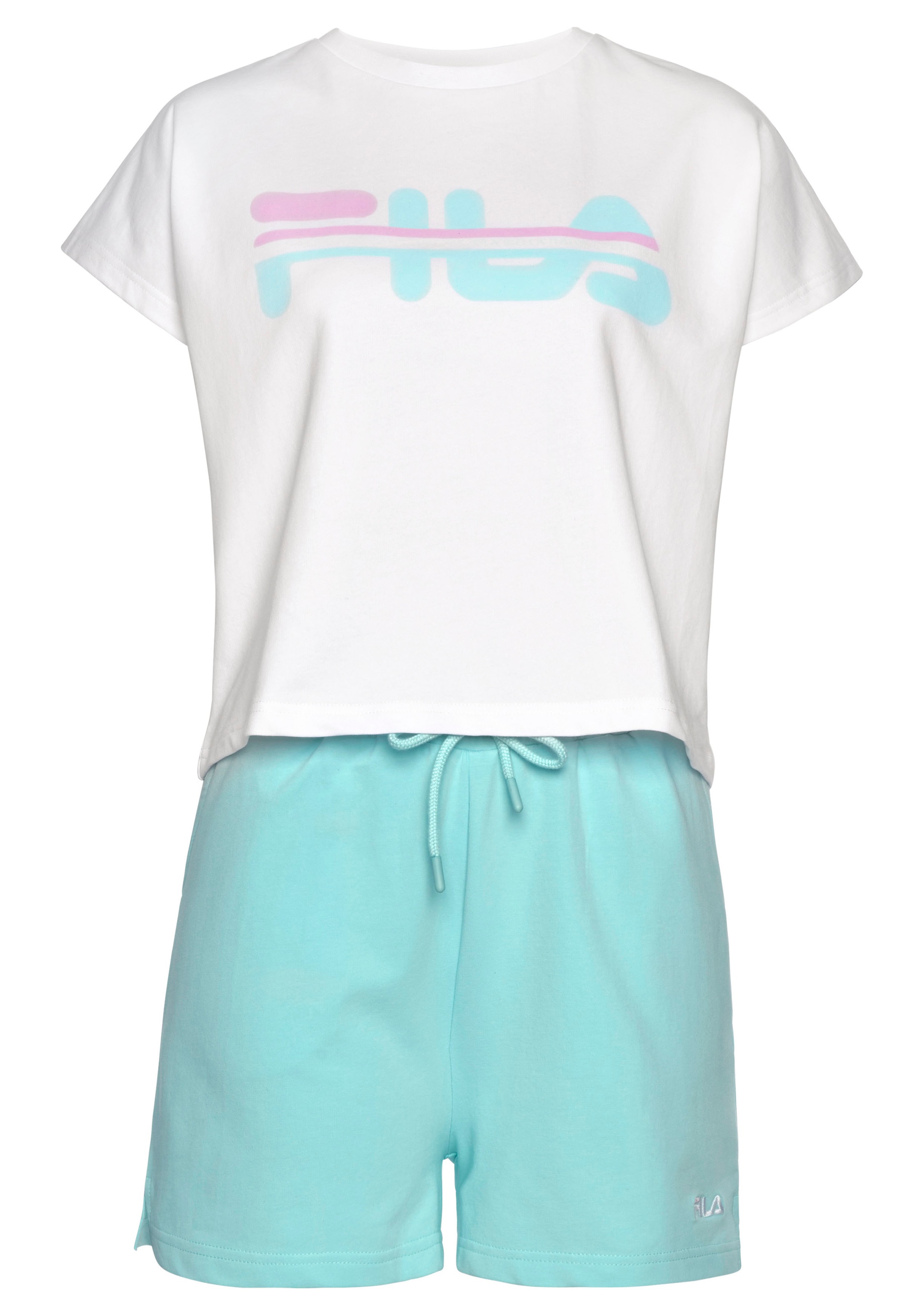 Fila Shorty Set, 2 Stk. tlg., mit Markenlogo Frontdruck günstig online kaufen