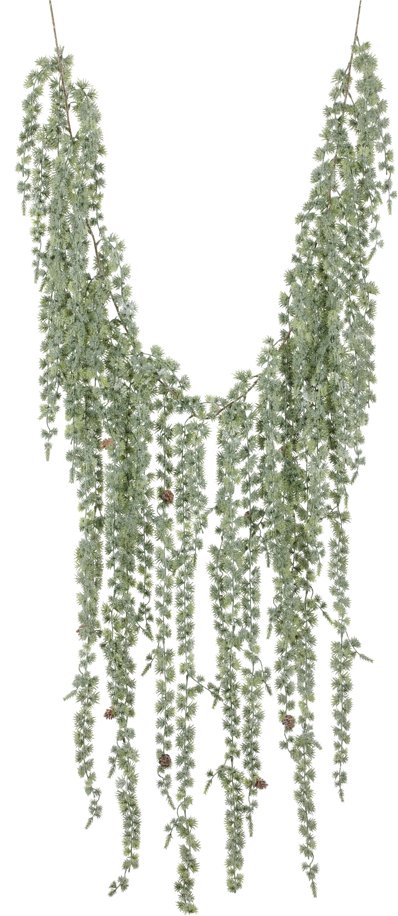 Creativ green Kunstgirlande "Zedernhängergirlande" mit Schnee-Finish