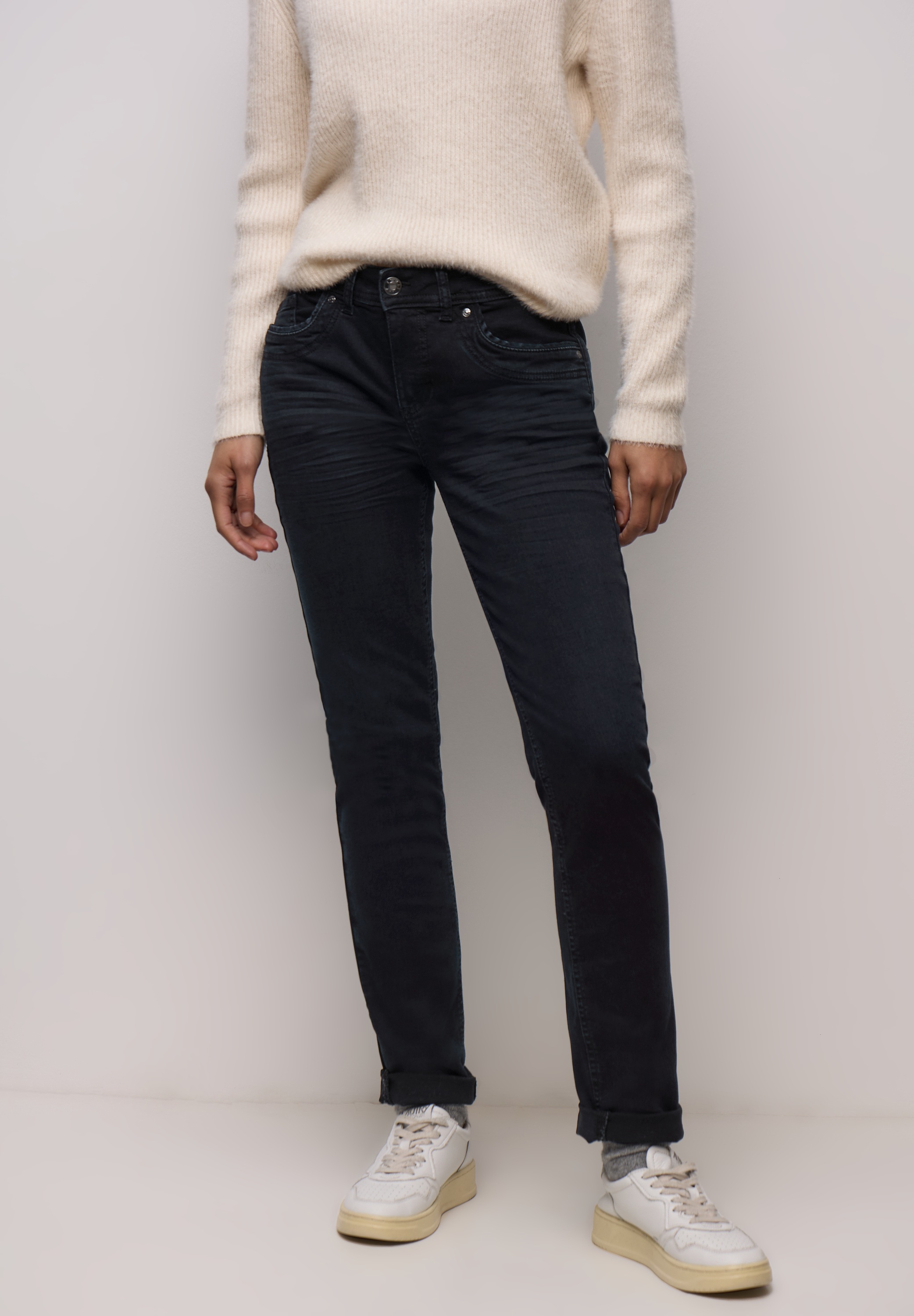 STREET ONE Slim-fit-Jeans aus Baumwolle mit Stretchanteil günstig online kaufen