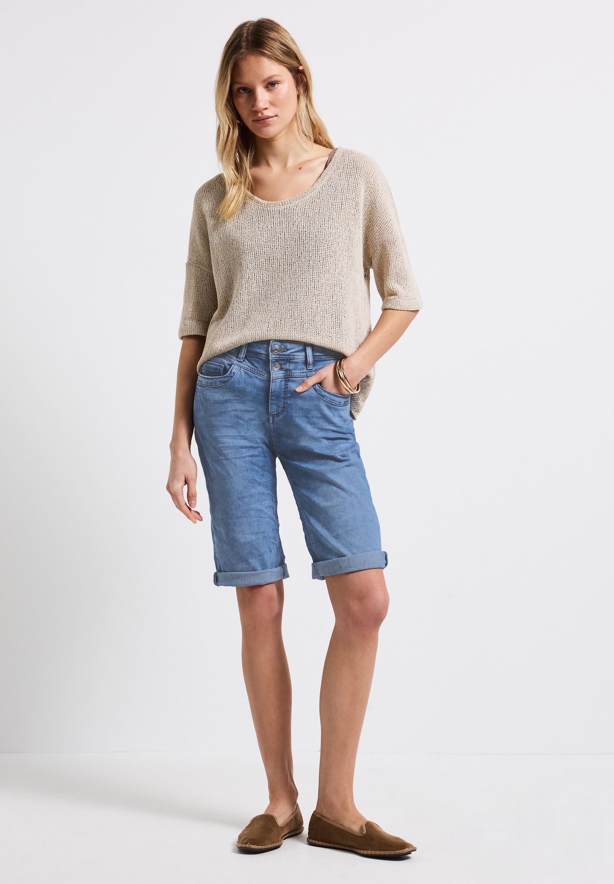 STREET ONE Slim-fit-Jeans, aus Baumwolle mit Stretchanteil