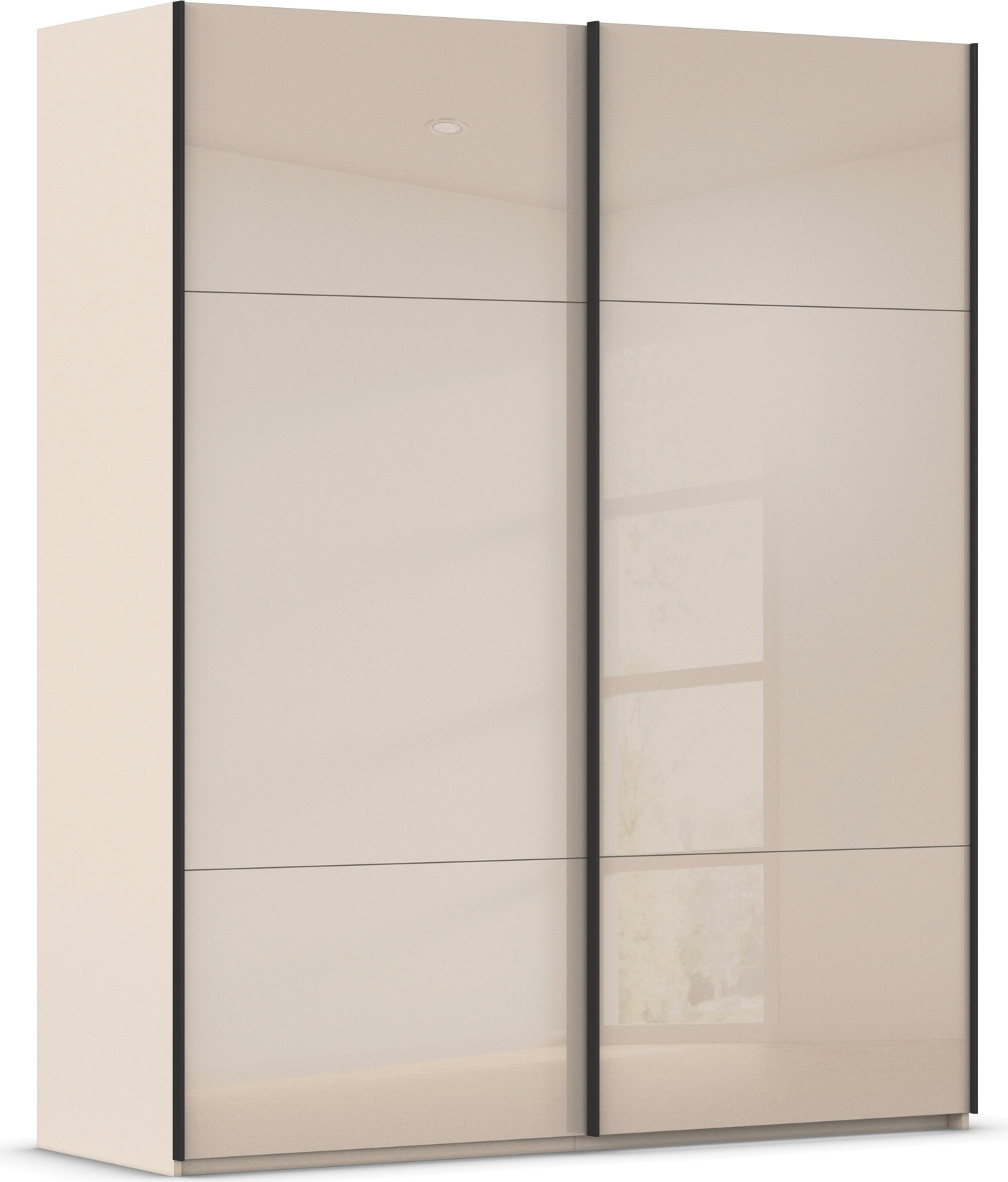 rauch Schwebetürenschrank "Kleiderschrank Schrank Garderobe Schlafzimmerschrank CONTIDO" 3 verschiedene Ausstattungen BASIC/CLASSIC/PREMIUM, aus hochwertigem Material in 6 Breiten 2 Griff-Farben MADE IN GERMANY