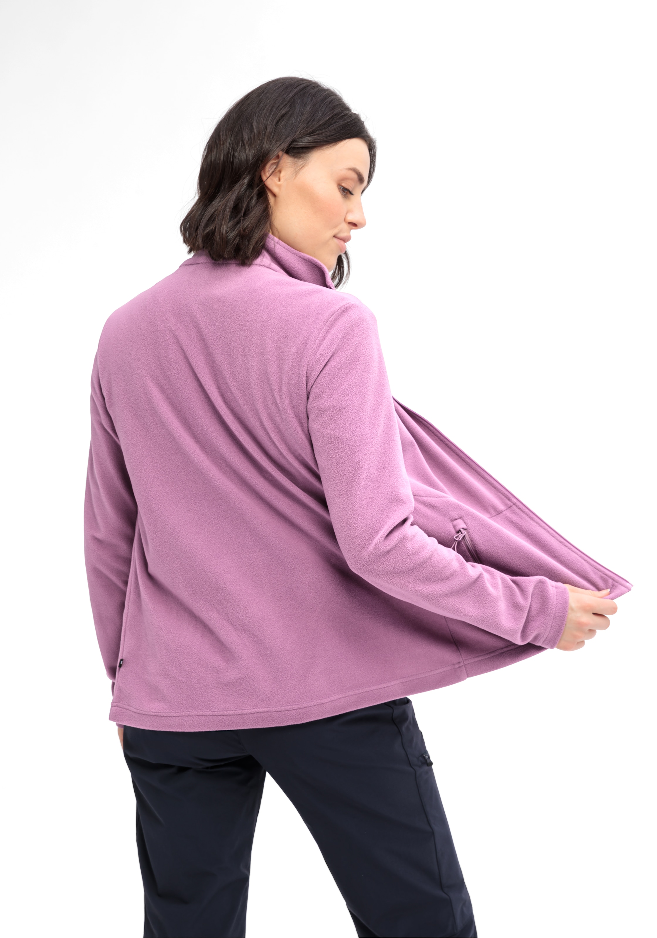 Maier Sports Fleecejacke »Denise Jacket W«, Damen Midlayer, atmungsaktiv schnelltrocknend, Full-Zip, Regular fit
