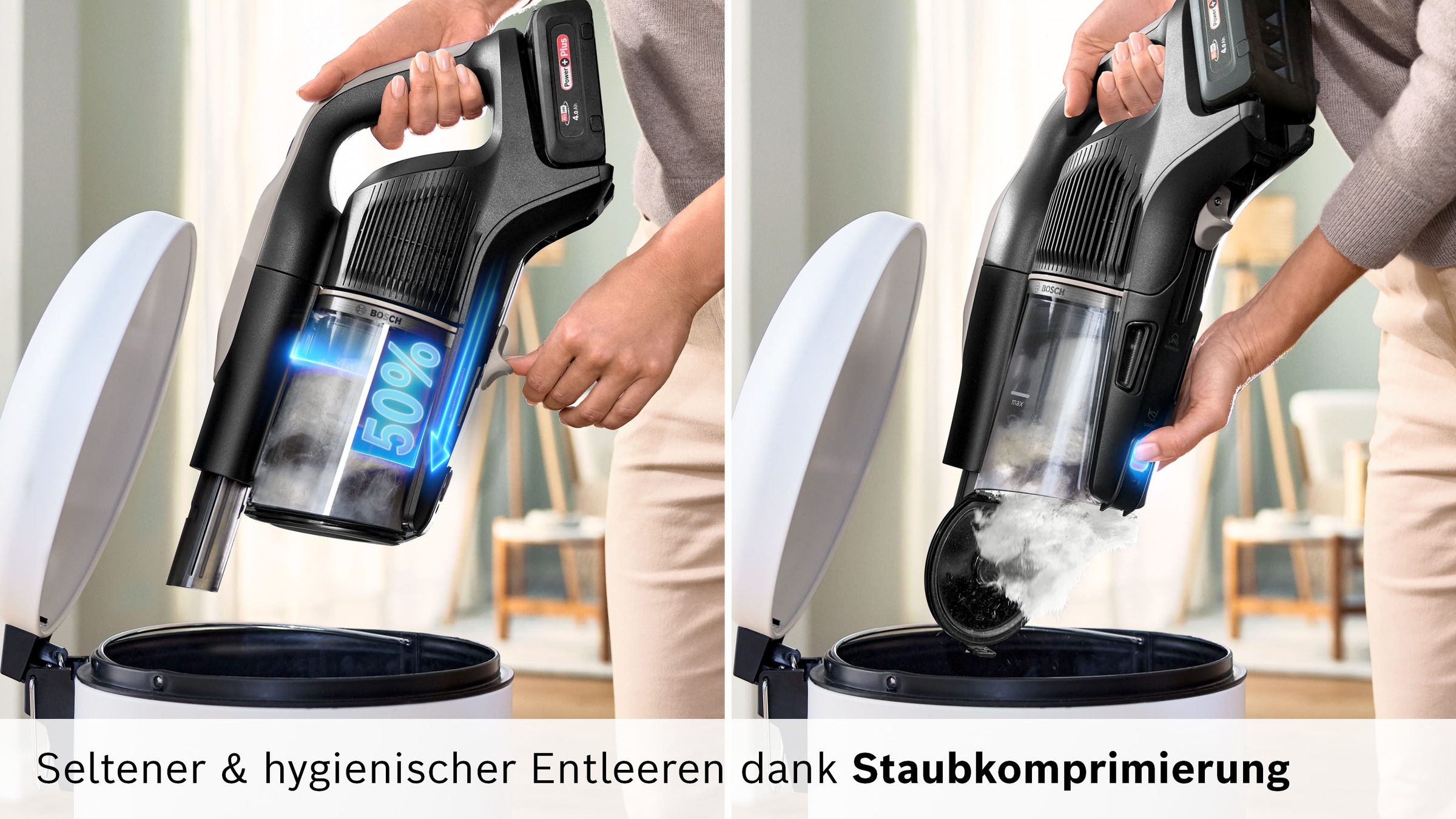 BOSCH Akku-Stielstaubsauger "BTS1042GQC" Display, Knickrohr, HEPA-Filtersys günstig online kaufen