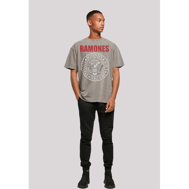 F4NT4STIC T-Shirt »Ramones Rock Musik Band Red Text Seal«, Premium Qualität,  Band, Rock-Musik ▷ für | BAUR