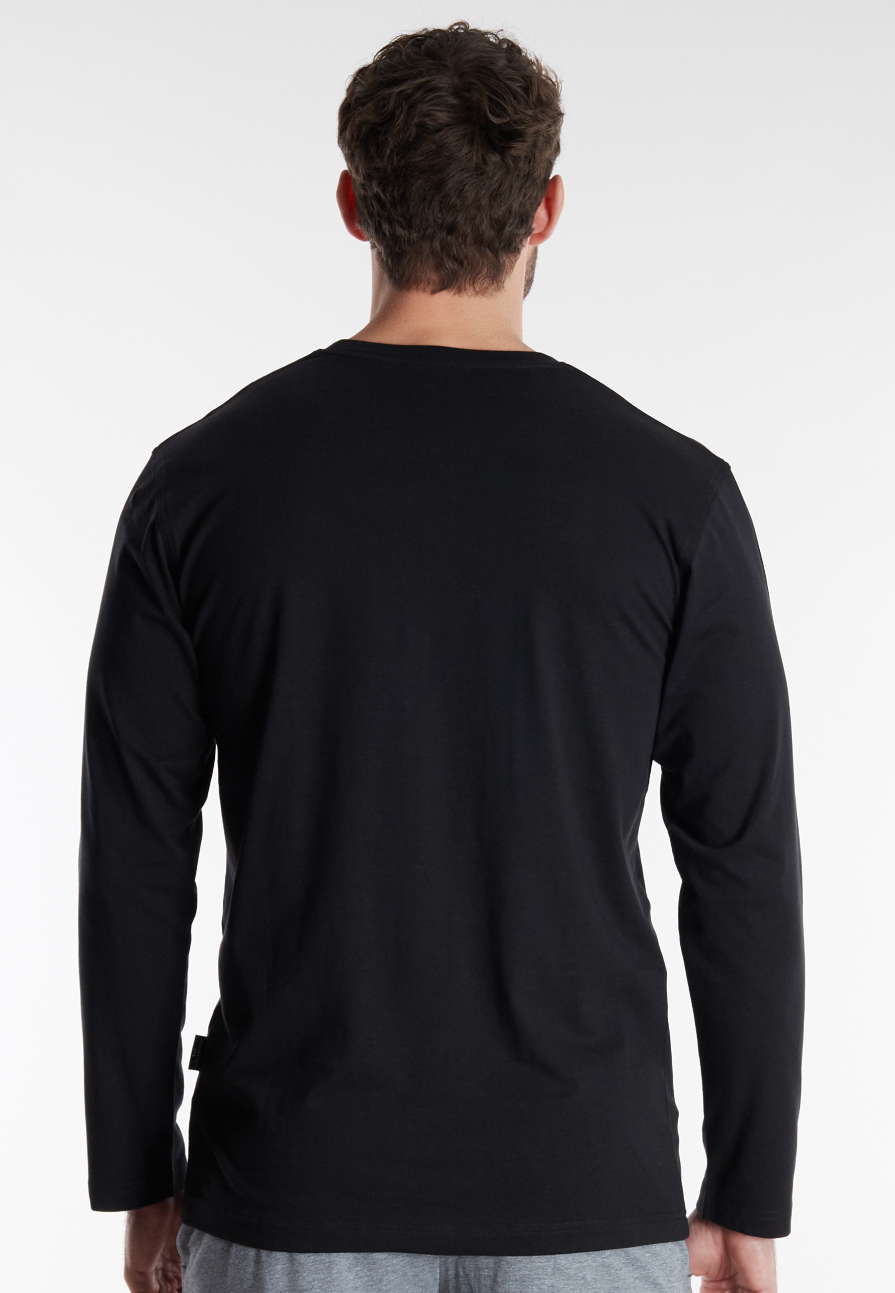 Thumbnail - GÖTZBURG Langarmshirt "California" 2er Pack, basic, Langarm, bequem, Rundhalsausschnitt, locker, 100% Baumwolle