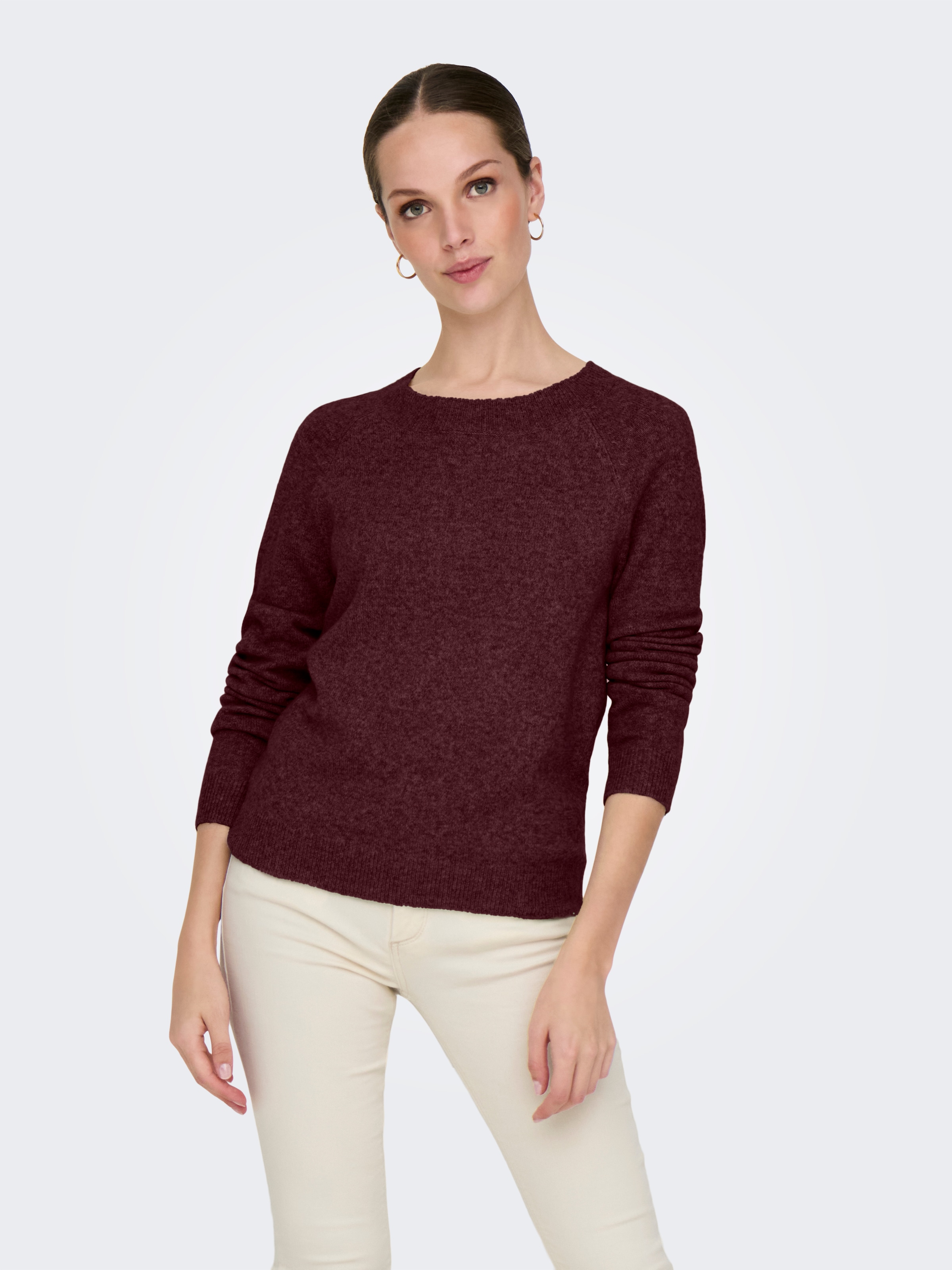 ONLY Rundhalspullover "ONLRICA LIFE L/S PULLOVER KNT NOOS" günstig online kaufen