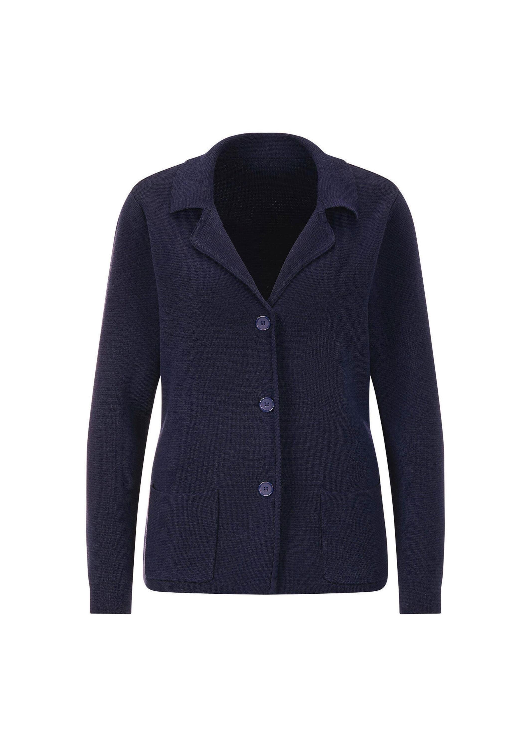 GOLDNER Jackenblazer »Milano-Ripp-Blazer mit Reverskragen« figurschmeichelender Schnitt