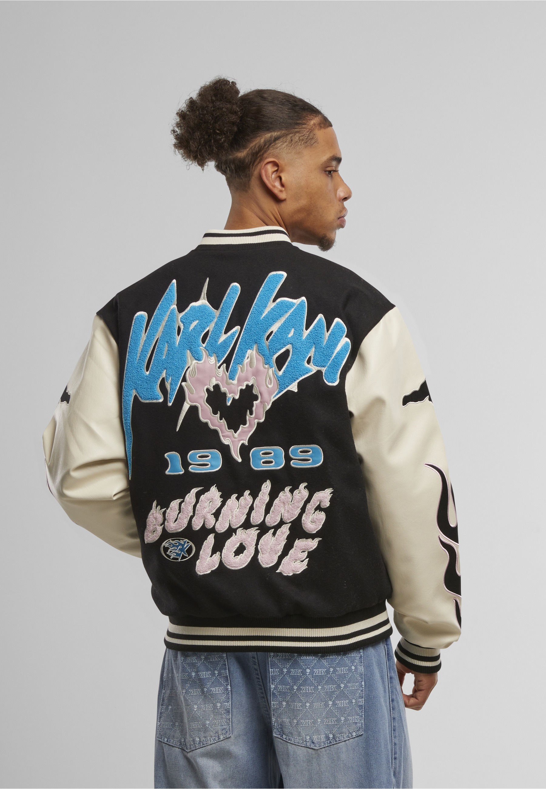 Karl Kani Collegejacke »Karl Kani Kani Amor Flames College Jacket« 1 Stk. tlg. ohne Kapuze