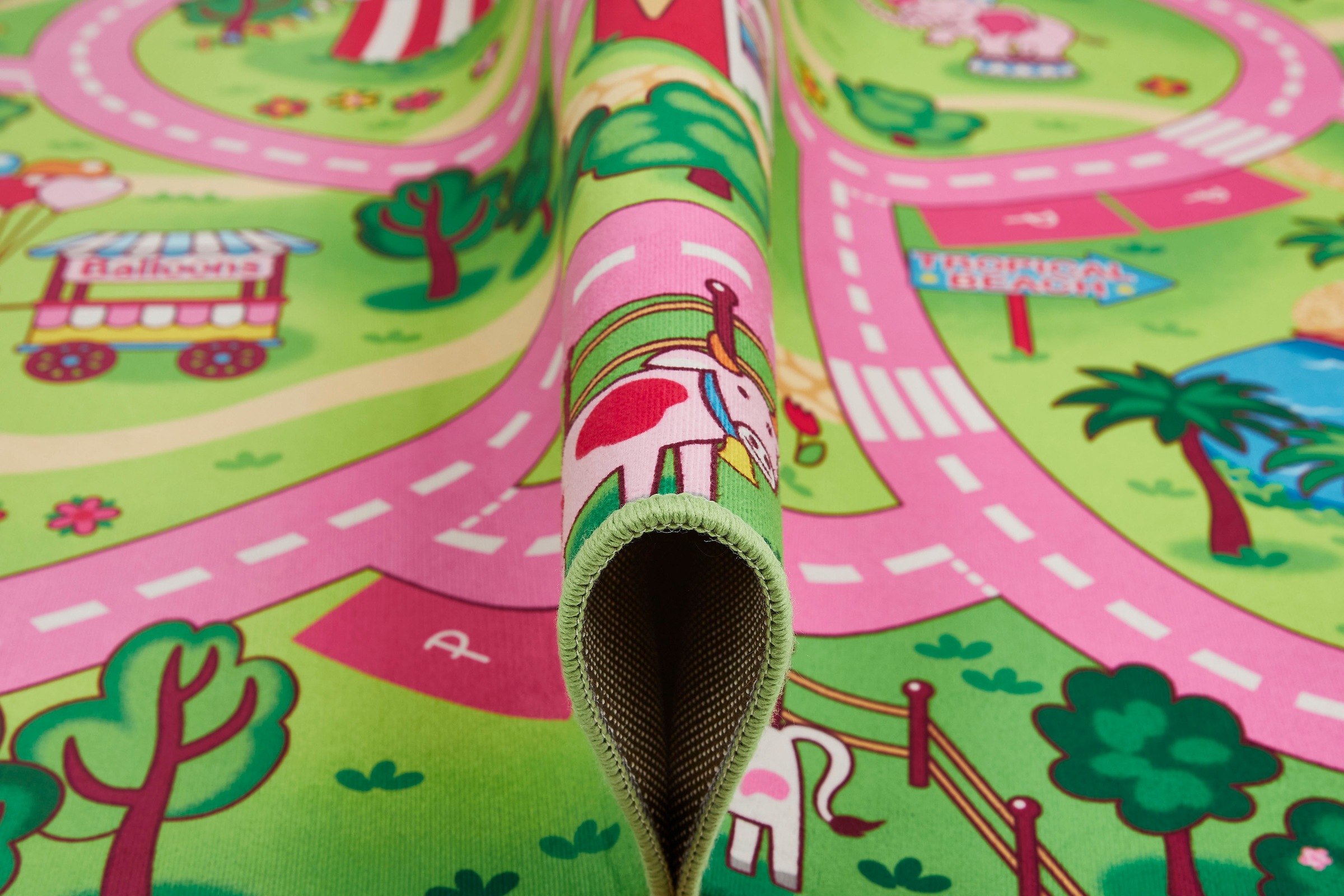 Andiamo Kinderteppich »Street«, rechteckig, 5 mm Höhe, Straßen-Spiel-Teppich, weiche Spielunterlage, rutschhemmend