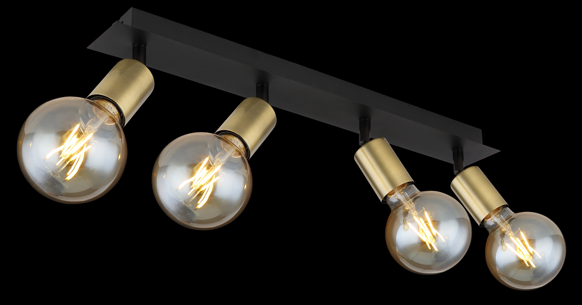 GLOBO LIGHTING Deckenstrahler »LILIANA«, Leuchtmittel E27 | ohne Leuchtmittel, Deckenstrahler/altmessing/Flur/Wohnzimmer