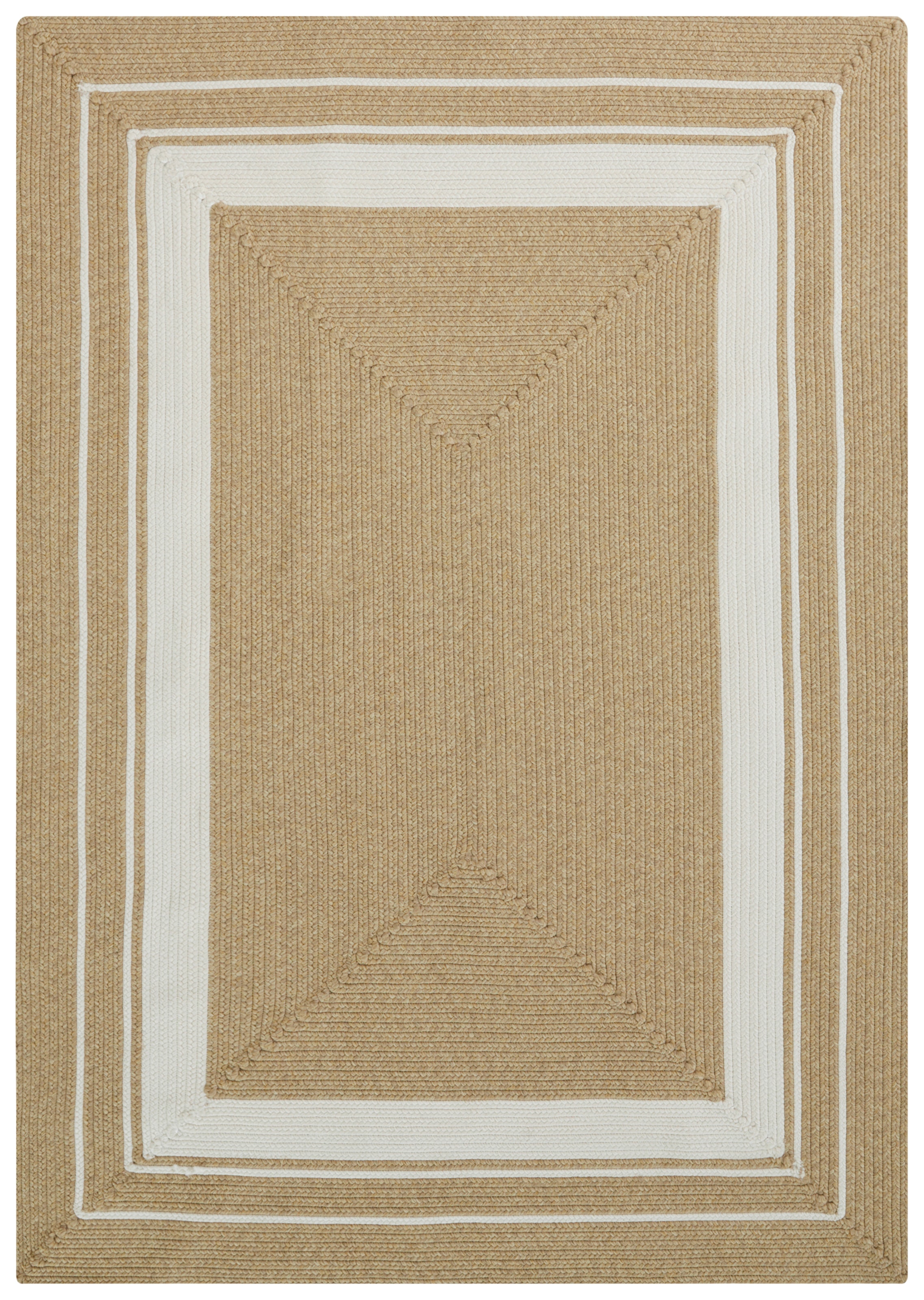 NORTHRUGS Teppich »Trenzado«, rechteckig, 10 mm Höhe, In- & Outdoor, Handmade-Look, Läufer, Wetterfest, Balkon, Wohnzimmer