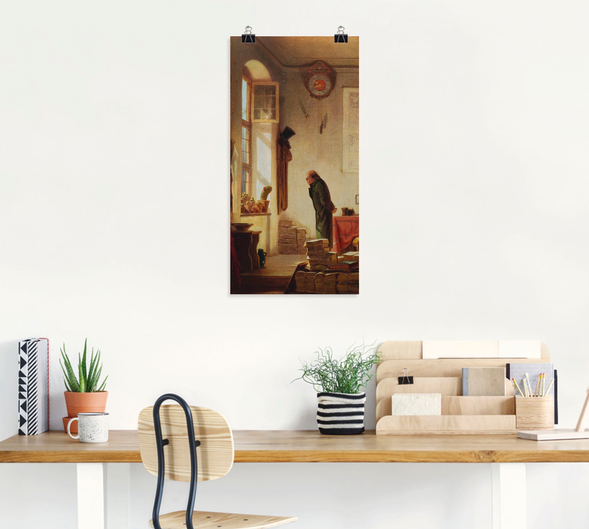Artland Wandbild »Der Kaktusliebhaber. Um 1865«, Mann, (1 St.), als Leinwandbild, Wandaufkleber oder Poster in versch. Größen