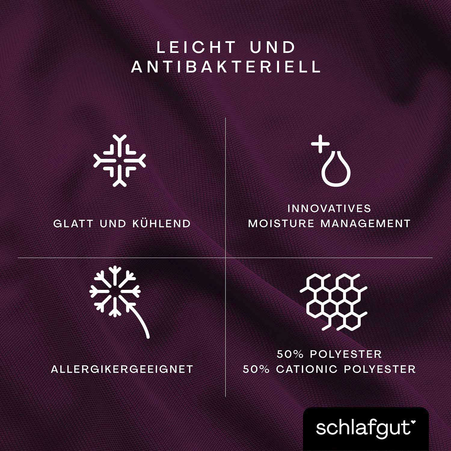Thumbnail - Schlafgut Spannbettlaken "Cool Contact", 100% gekämmte Mikrofaser