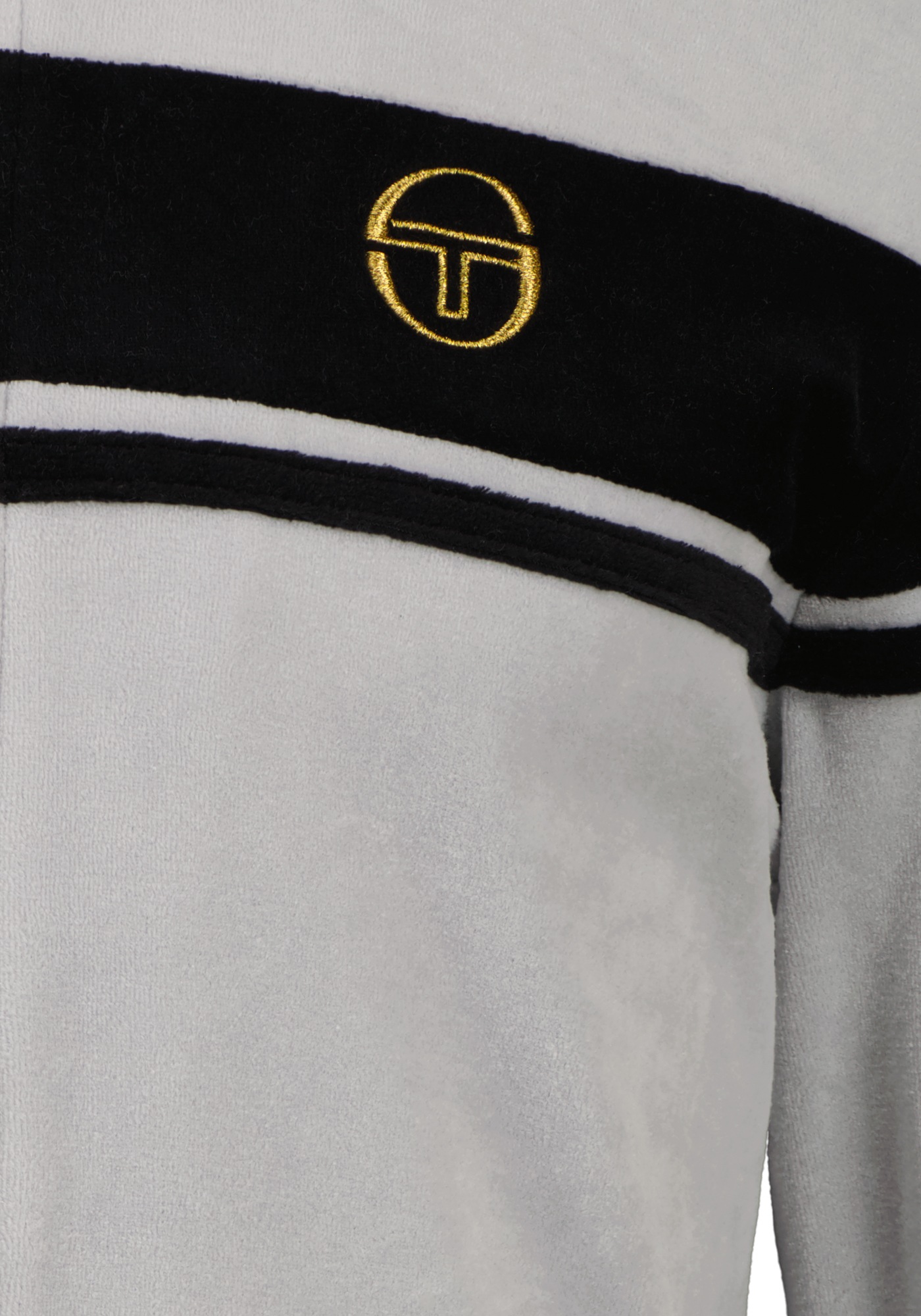 Sergio Tacchini Trainingsjacke »DAMARINDO VELOUR TJ Herren«, ohne Kapuze, Trainingsjacke Herren, Trackjacket, Velour, Sportjacke, Outdoor, Sale