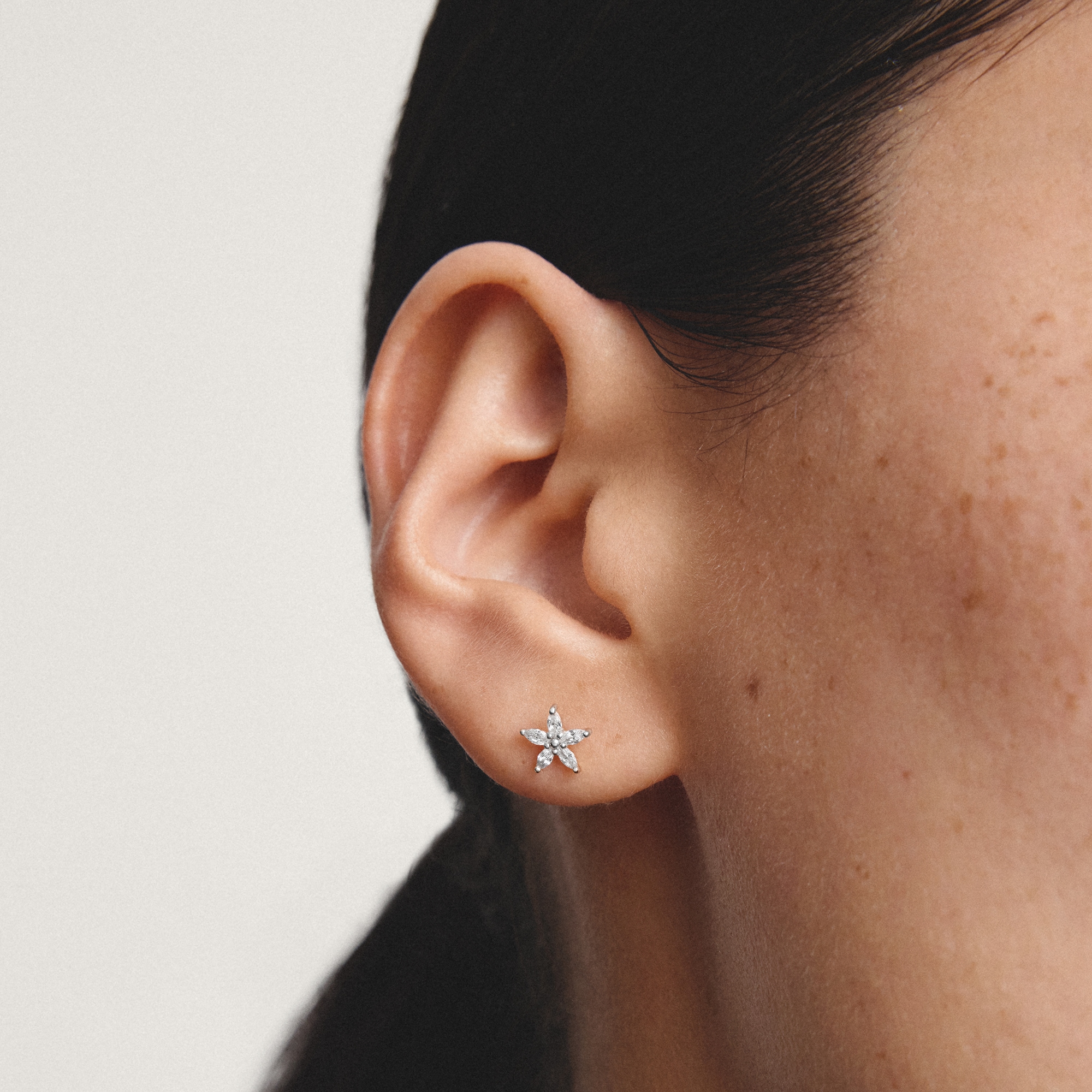 THOMAS SABO Paar Ohrstecker »Blumen-Design Ohrstecker« mit Zirkonia (synth.)