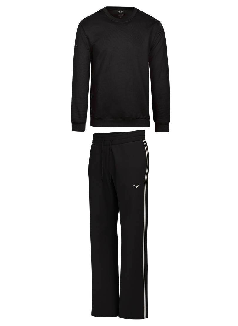 Trigema Freizeitanzug "TRIGEMA Pyjama mit kontrastfarbigen Akzenten-" 1 günstig online kaufen