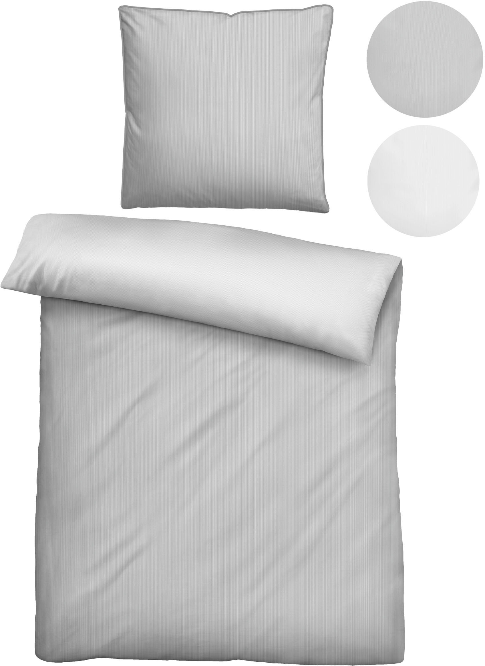 Biberna Wendebettwäsche "Helena" 2 Stk. tlg. feiner Glanz + weicher Griff, günstig online kaufen