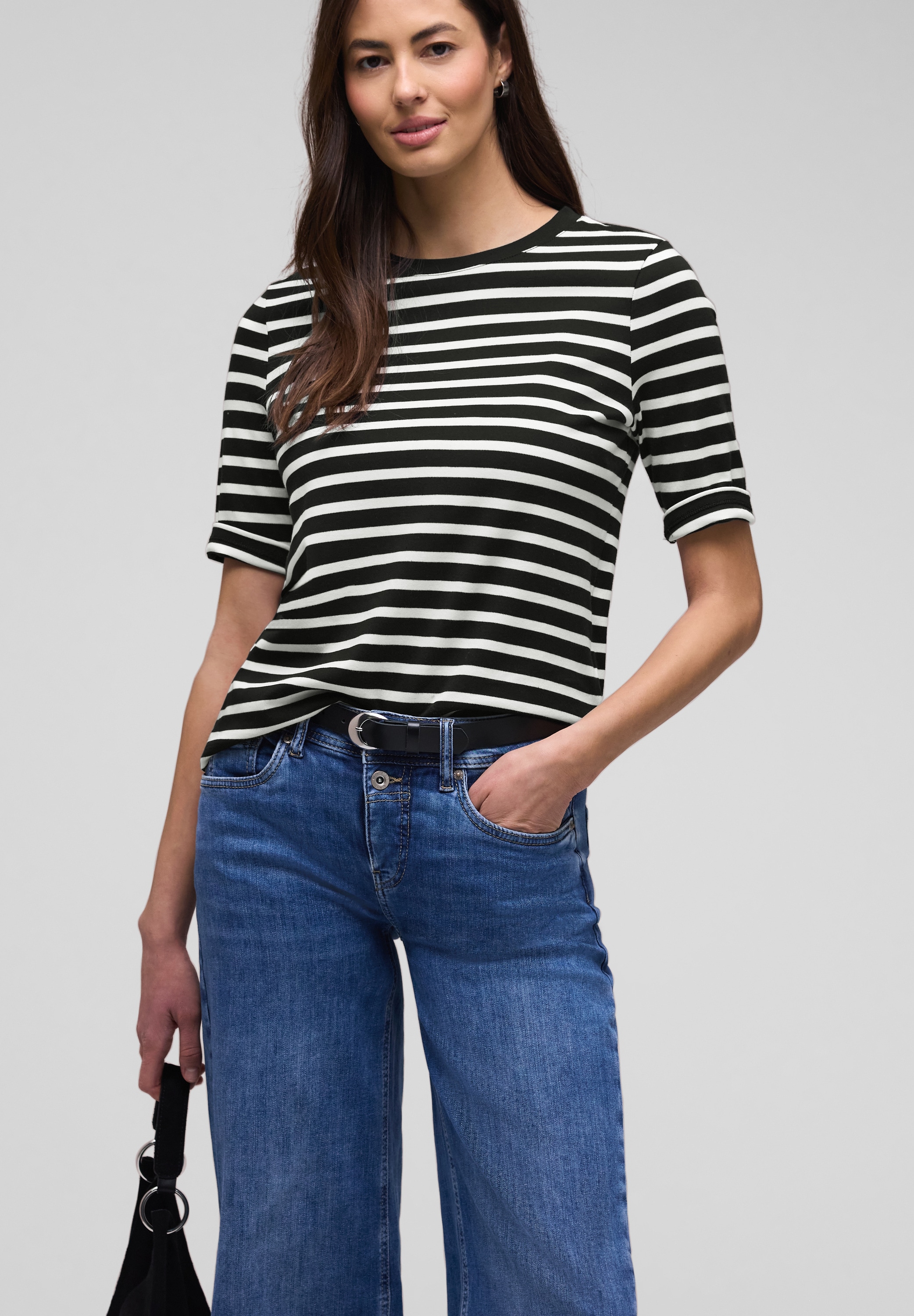 STREET ONE T-Shirt aus reiner Baumwolle