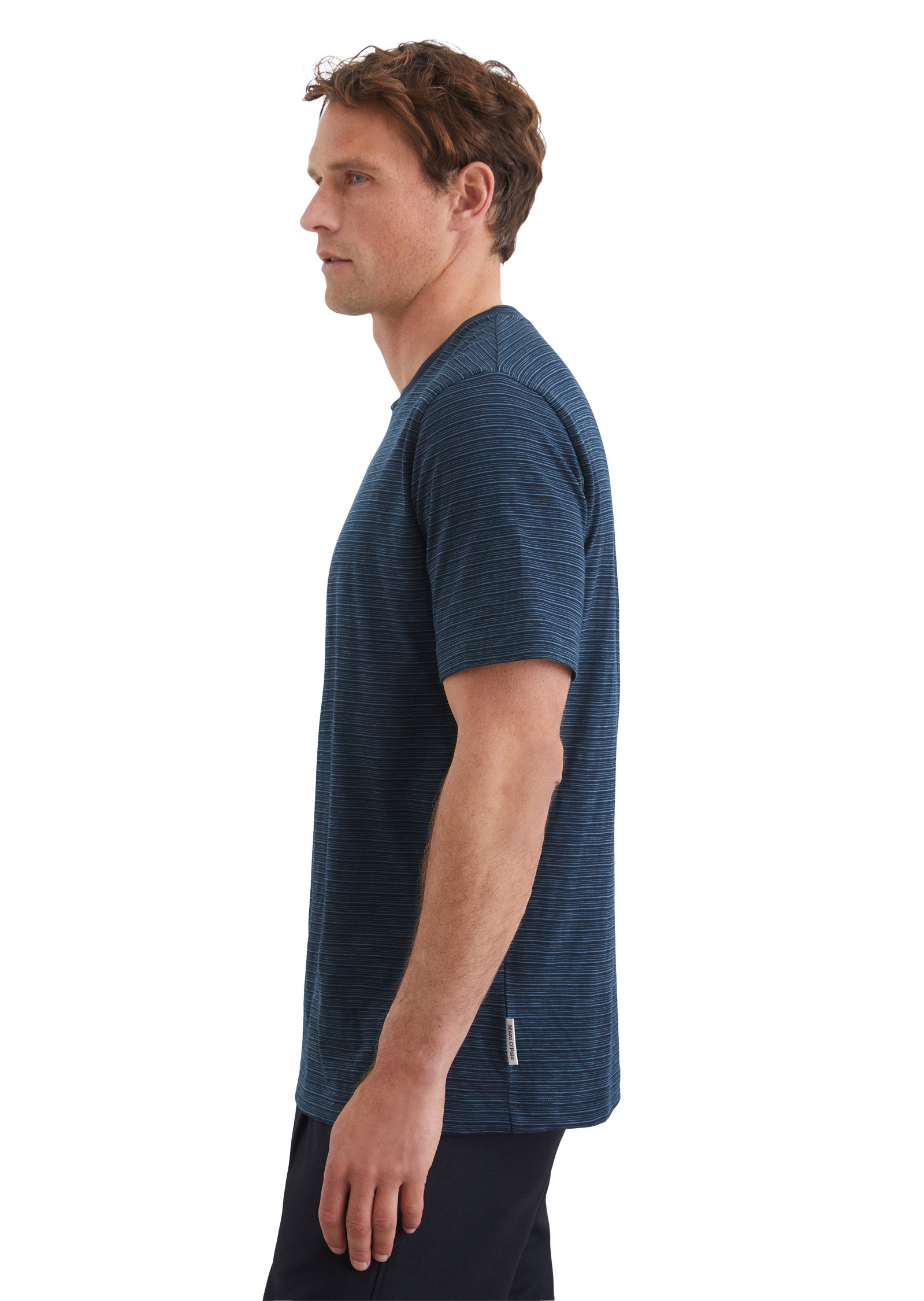 Marc O'Polo T-Shirt »aus gestreiftem Single-Slub-Jersey«