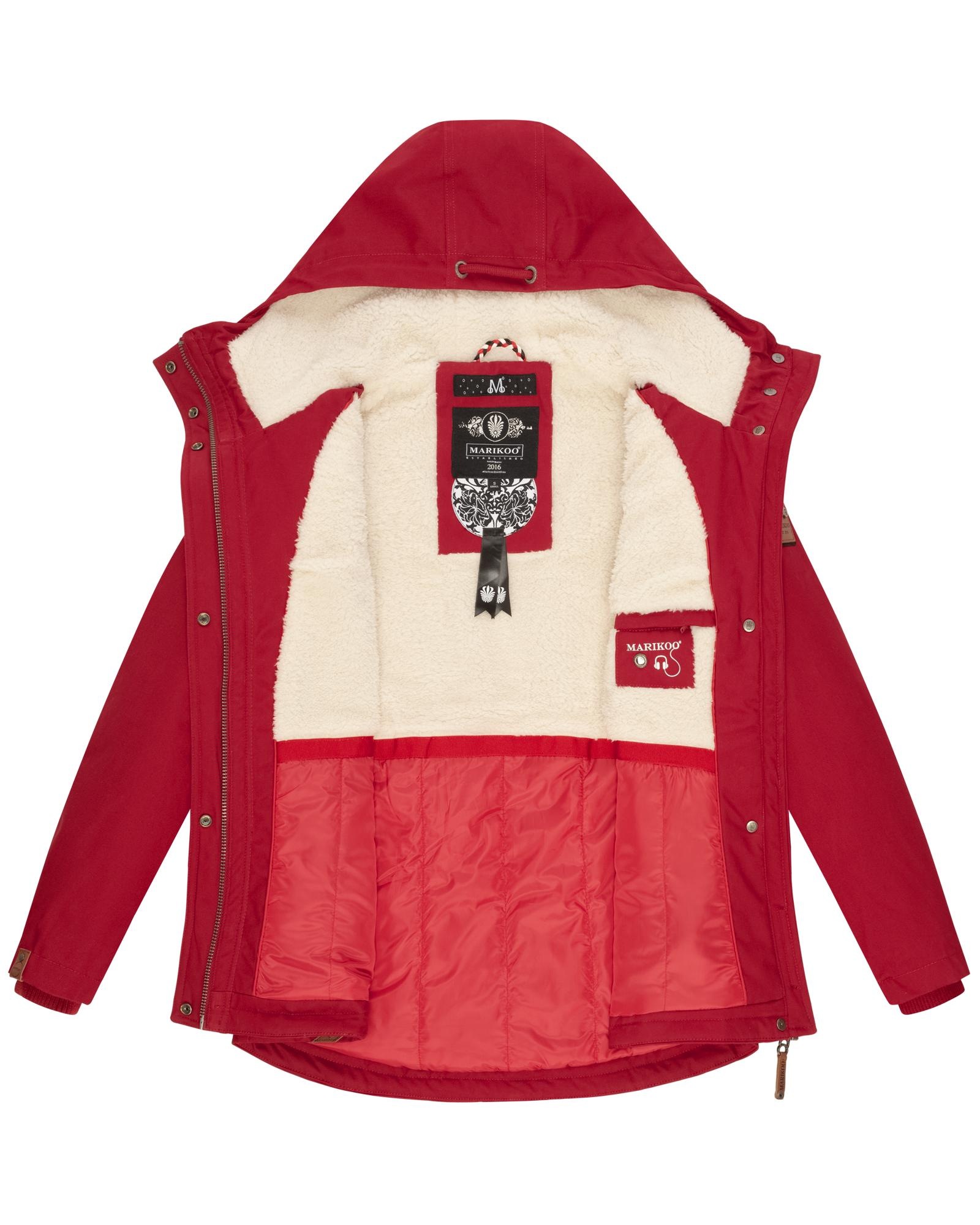 Marikoo Winterjacke »Bikoo«, mit Kapuze, sportliche Damen Outdoor Baumwolljacke mit Kapuze