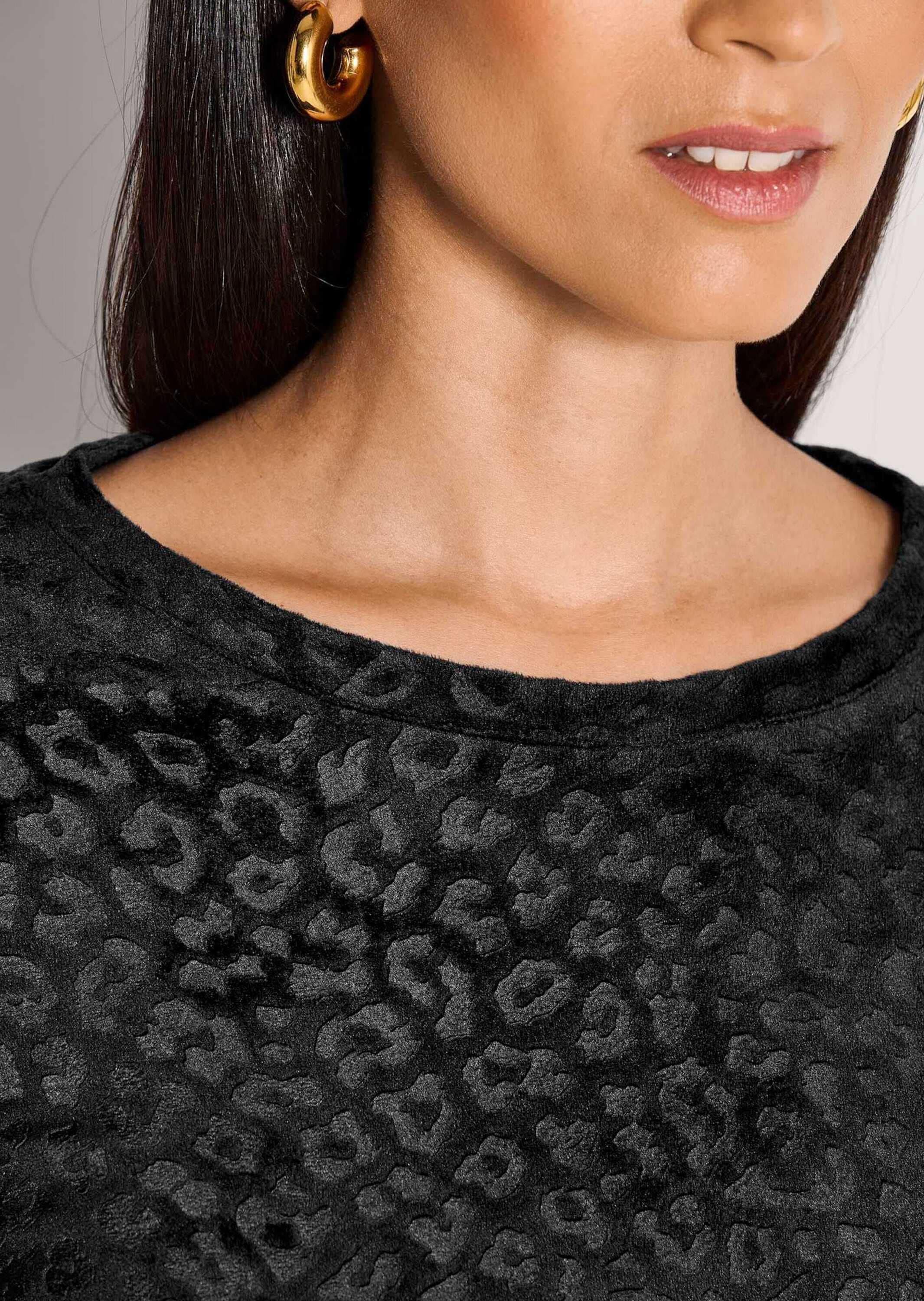 MADELEINE Langarmshirt »Sweatshirt Langarm Animal-Print Pullover«