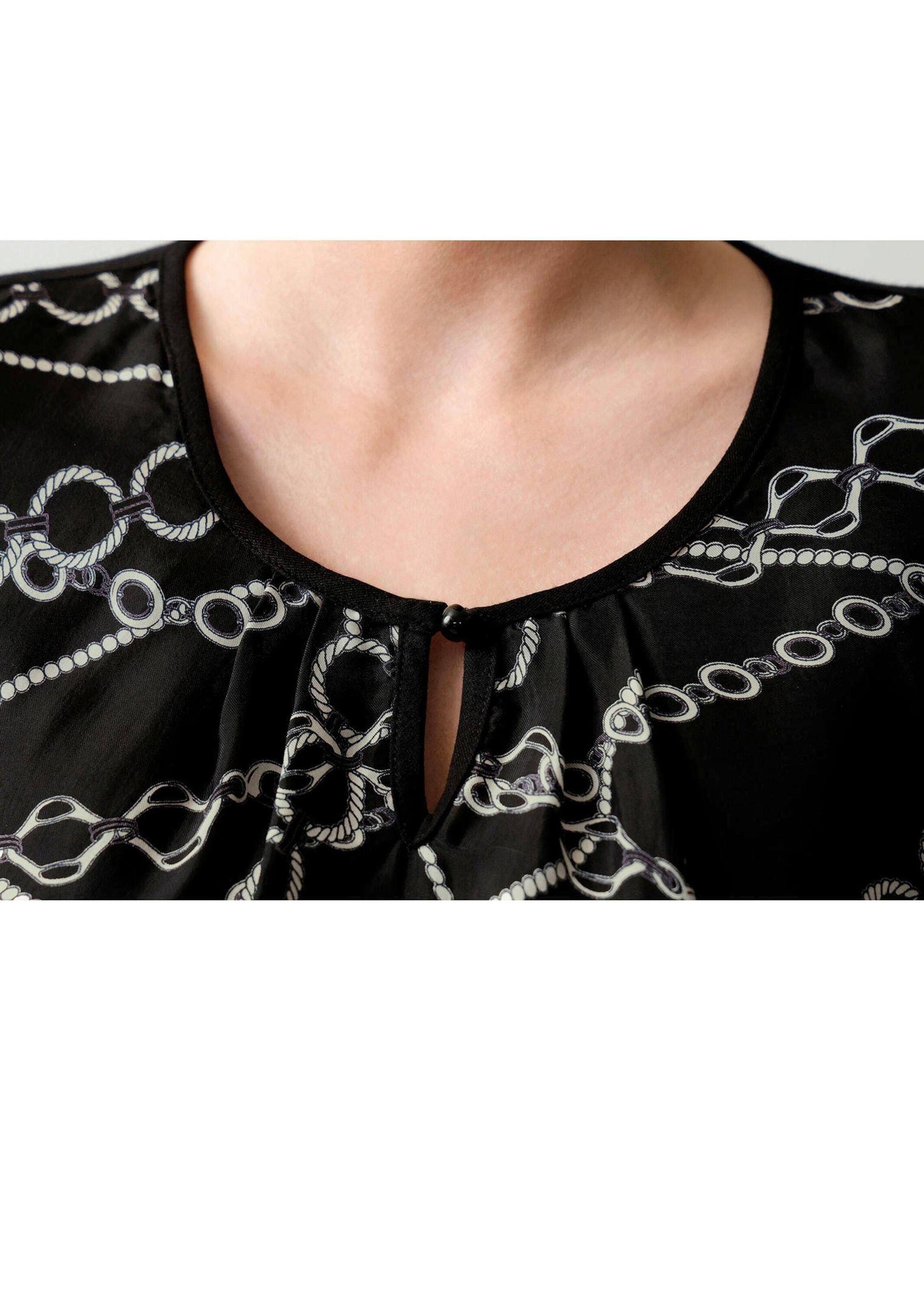 Alba Moda Shirtbluse »Blusenshirt Blusenshirt mit Kettendruck«