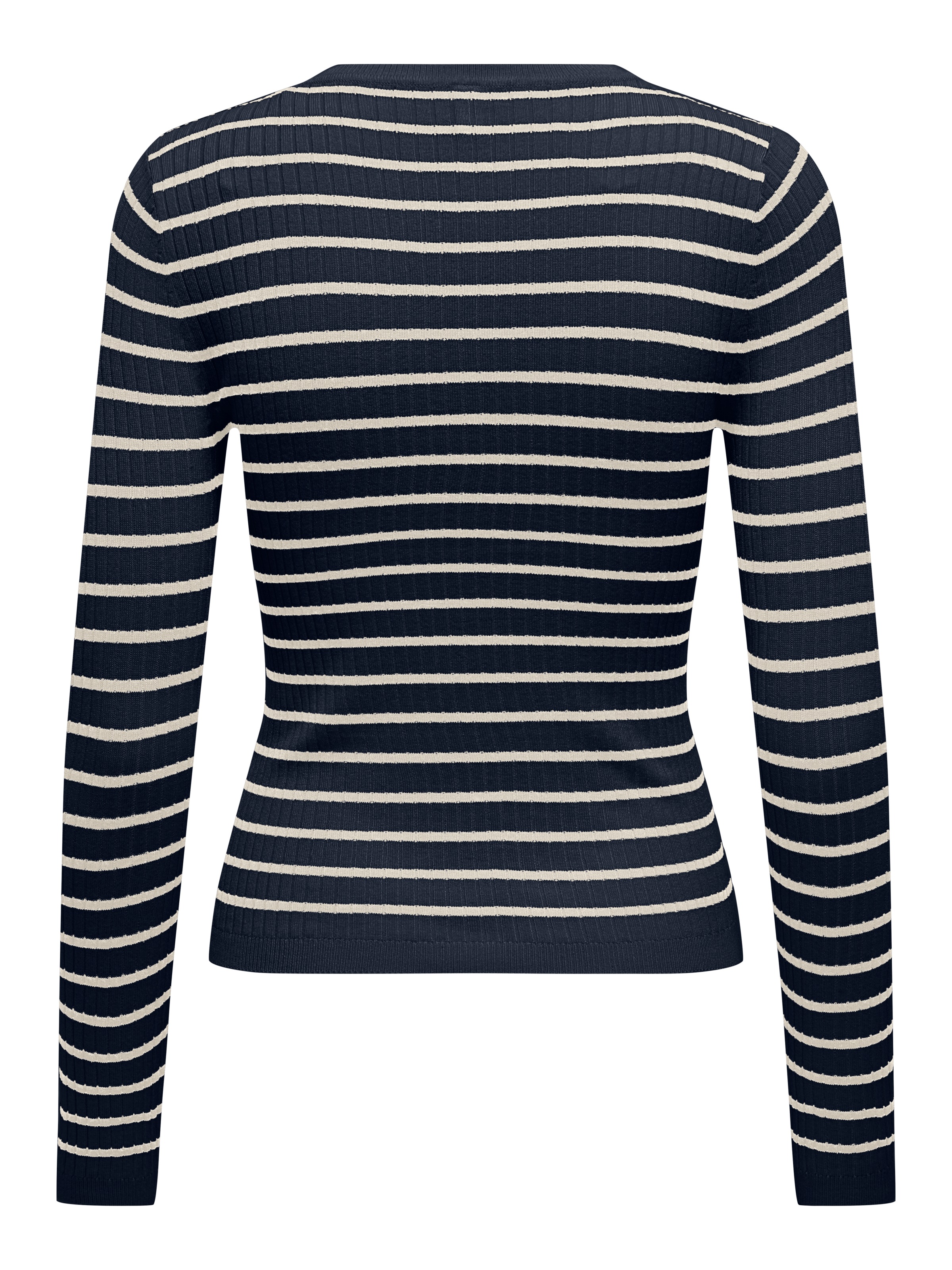 ONLY Strickpullover »ONLMILA LS STRIPE BUTTON O-NECK CC KNT«
