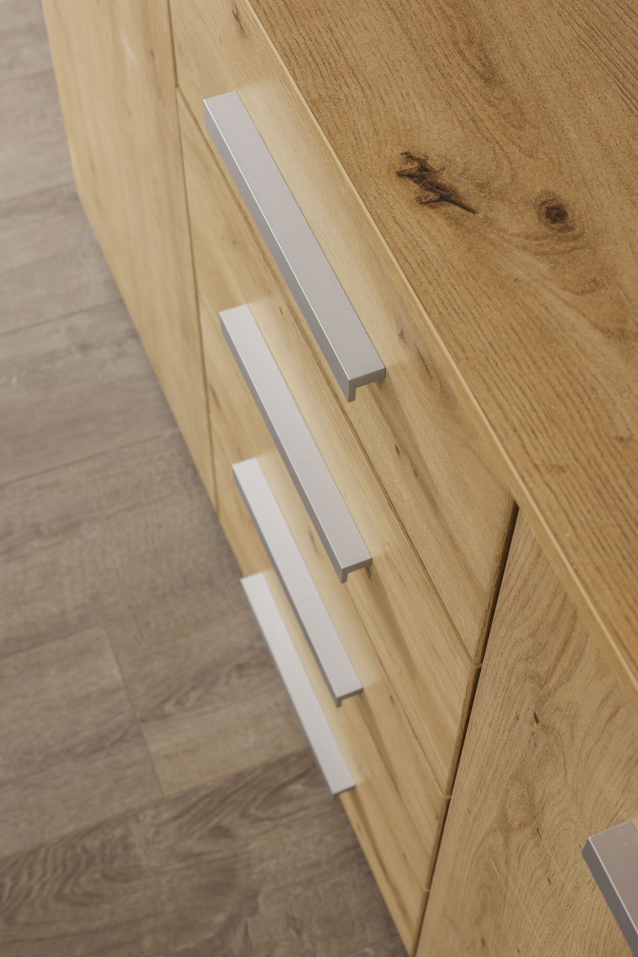 rauch Schubkastenkommode »Sideboard Kommode Kombikommode KOLUNA mit Dekorfront«, (Breite 120 cm inkl. Soft-Close-Funktion), vier große Schubladen, mit insgesamt 4 Einlegeböden MADE IN GERMANY