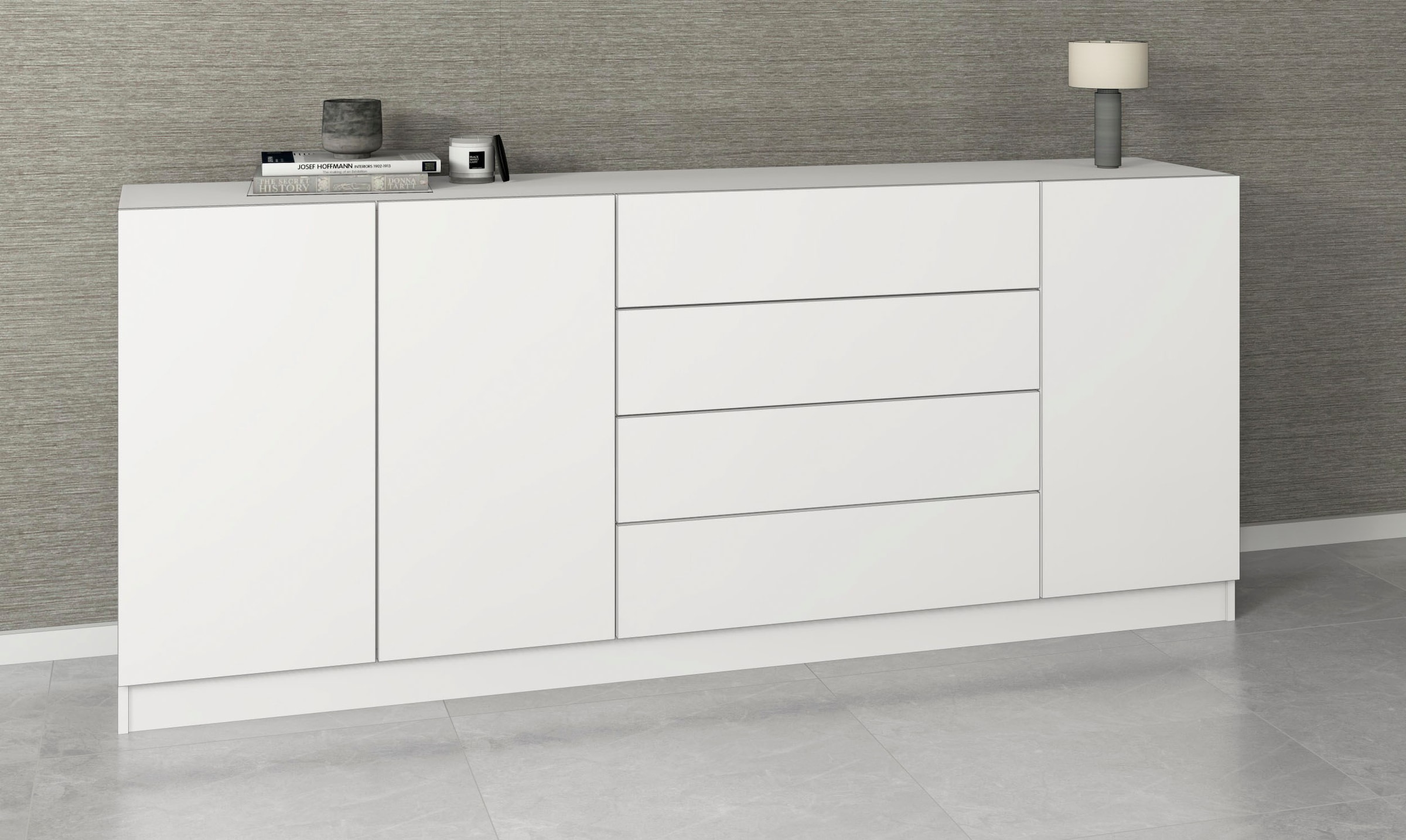 borchardt Möbel Sideboard "Vaasa, Kommode mit 3 Türen und 4 Schubkästen auf günstig online kaufen