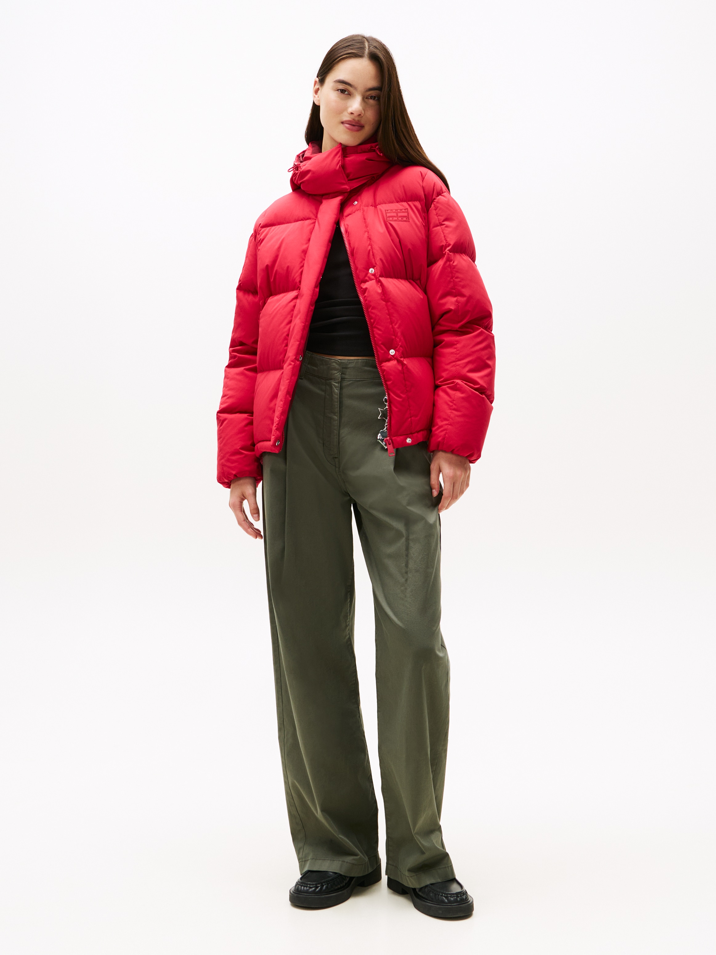 Tommy Jeans Steppjacke »TJW ALASKA GRID DOWN JACKET EXT«, mit Kapuze