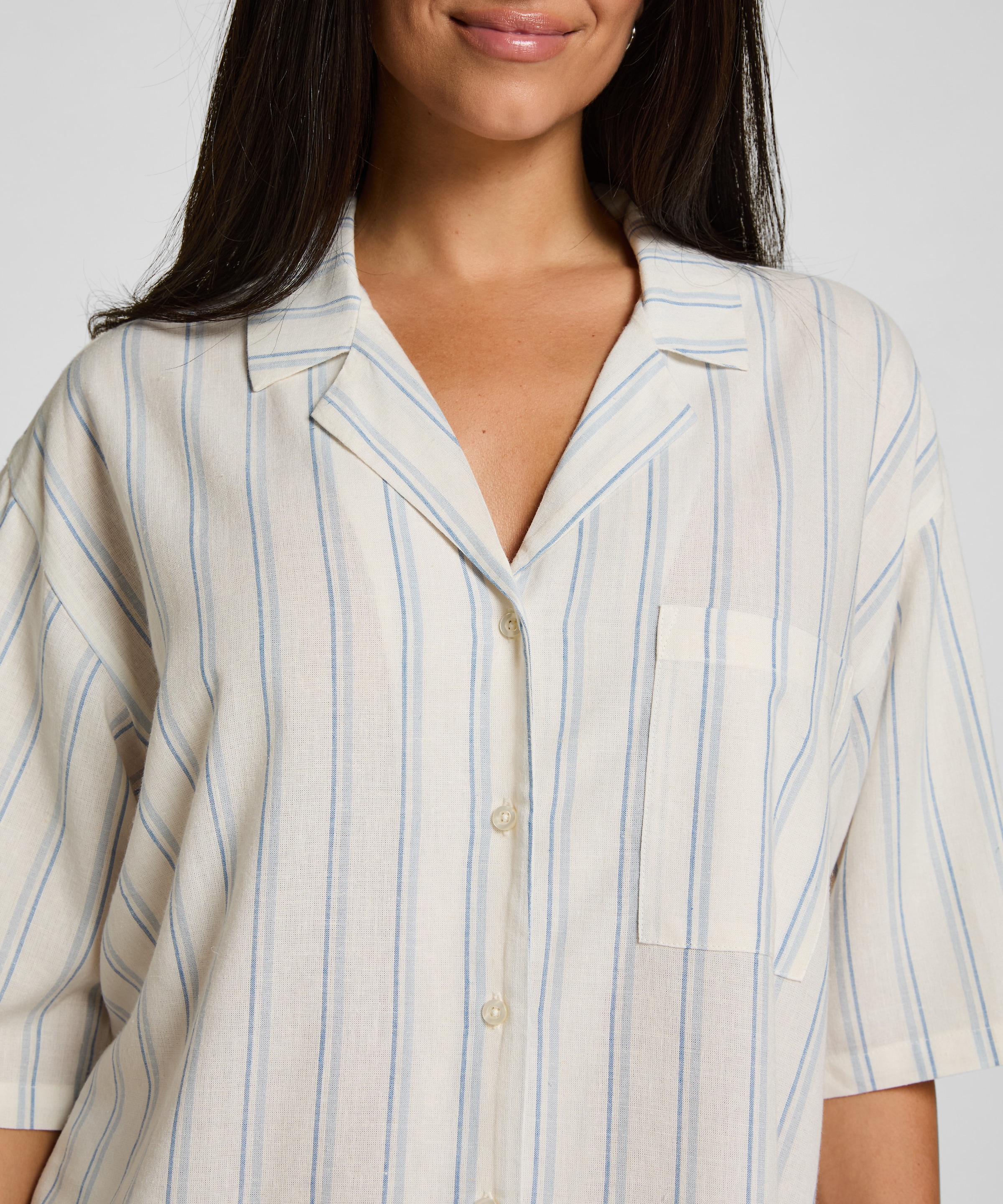 Hunkemöller Pyjama »Jacke Leinen«