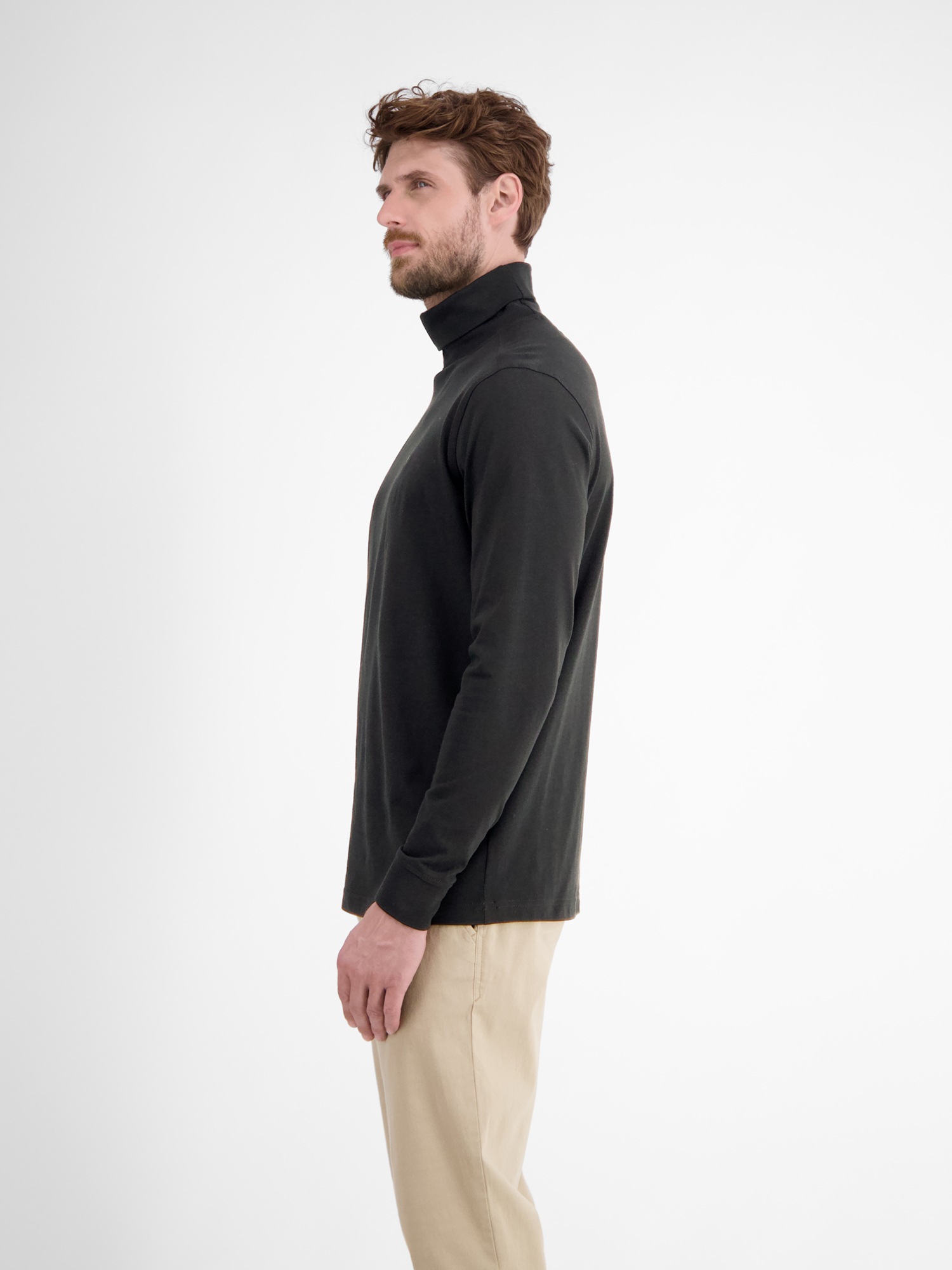 LERROS Sweatshirt »LERROS Rollkragenshirt aus weicher Baumwolle«