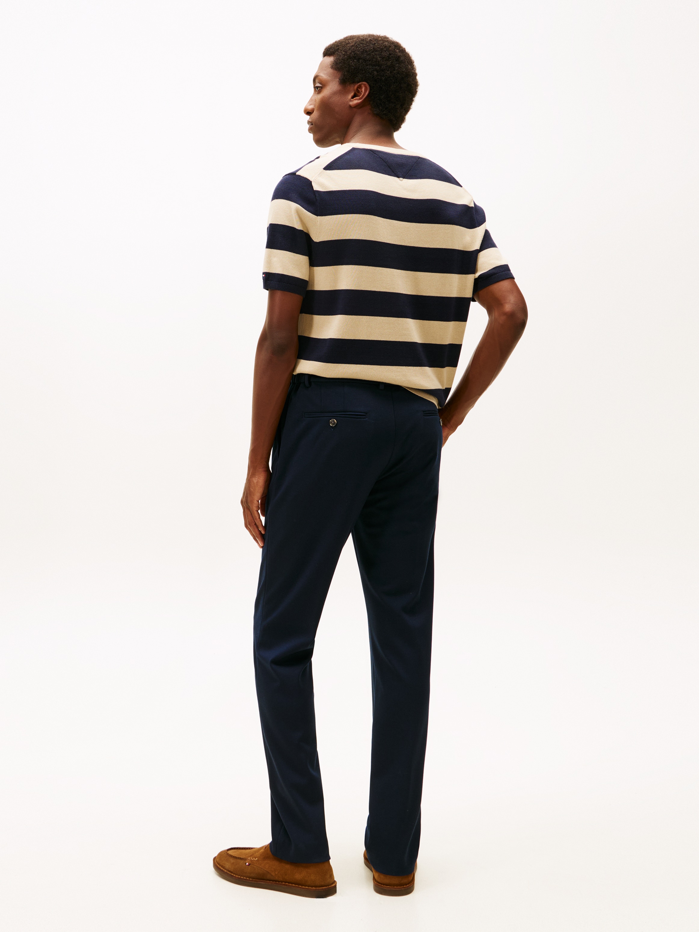 Tommy Hilfiger 5-Pocket-Hose »PUNTO MILANO«  Straight Leg Fit, mit raffinierten Bügelfalten, ganzen Tag  flexibel