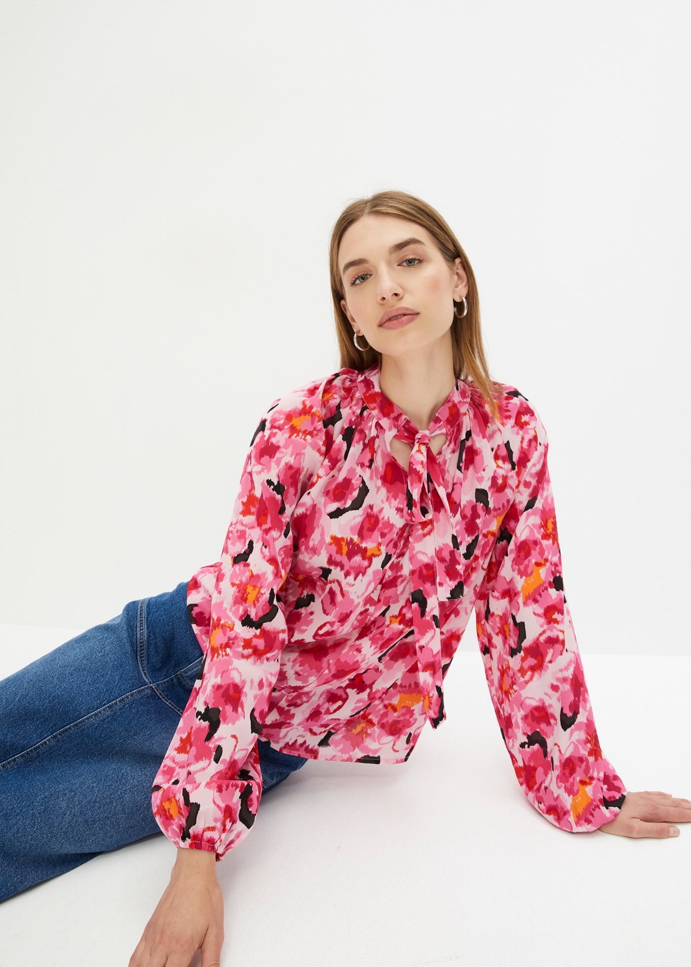 bonprix Langarmbluse