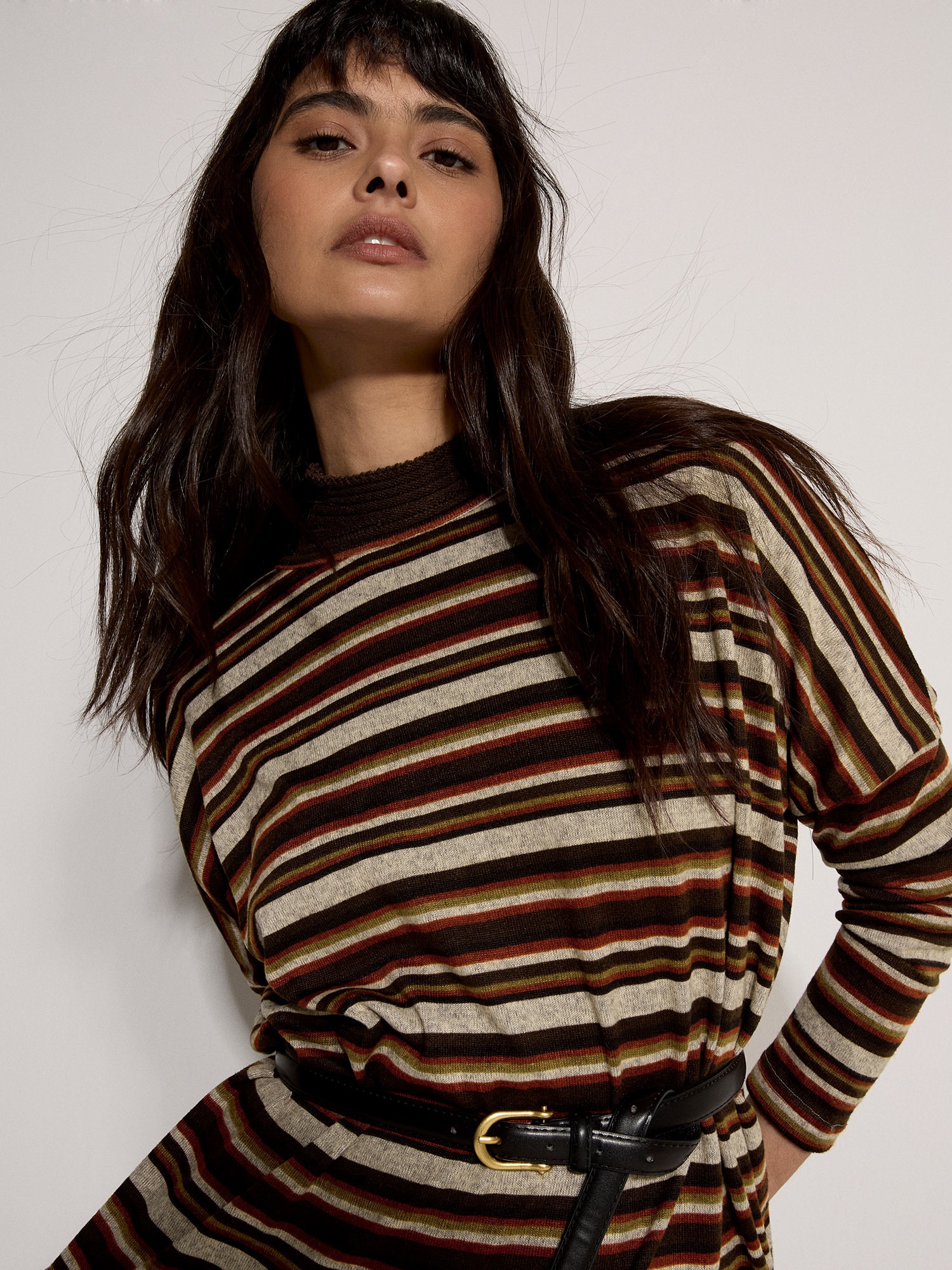 Apricot Shirttop »Pullover« mit Streifenmuster und Fledermausärmeln