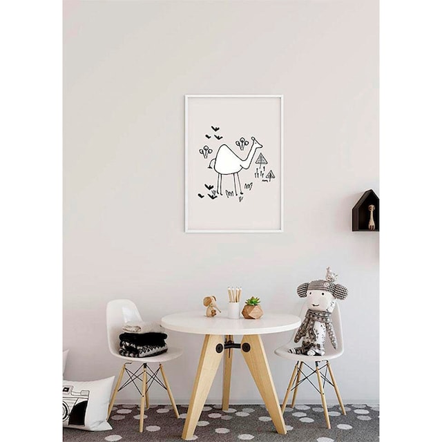 Komar Poster »Scibble Camel«, Tiere, (1 St.), Kinderzimmer, Schlafzimmer,  Wohnzimmer | BAUR